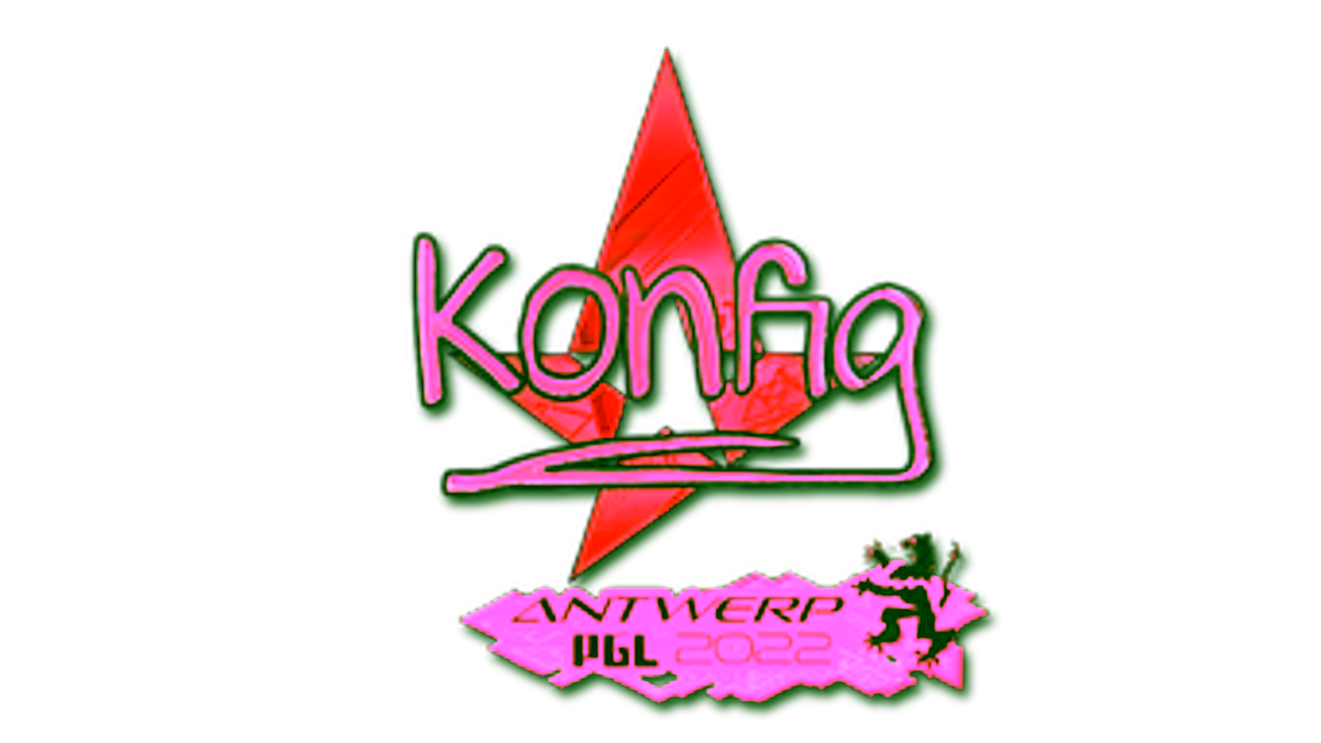 Display for Sticker | k0nfig (Holo) | Antwerp 2022