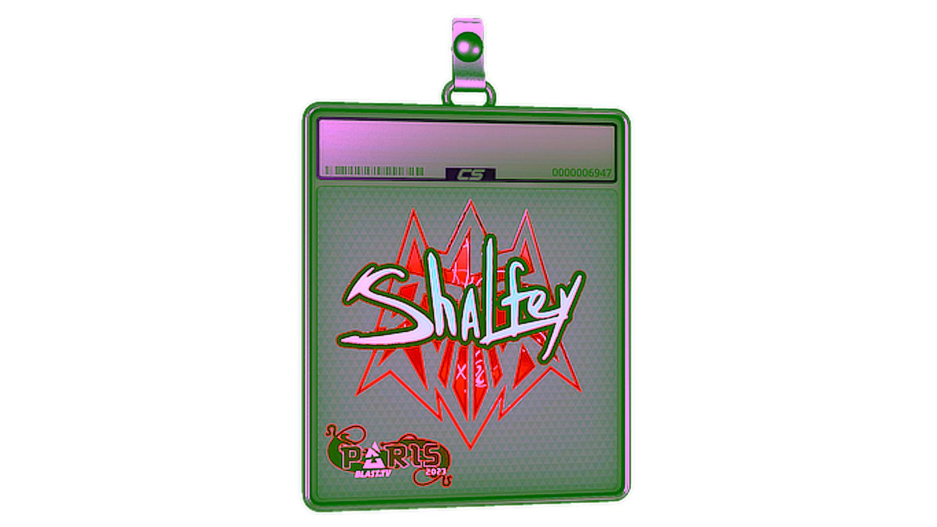 Display for Sticker Slab | shalfey (Holo) | Paris 2023