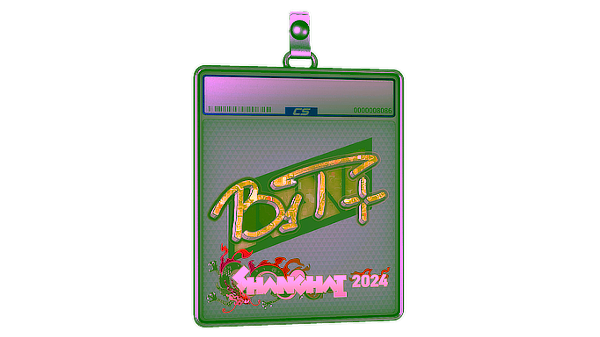 Exibição para Sticker Slab | b1t (Glitter) | Shanghai 2024