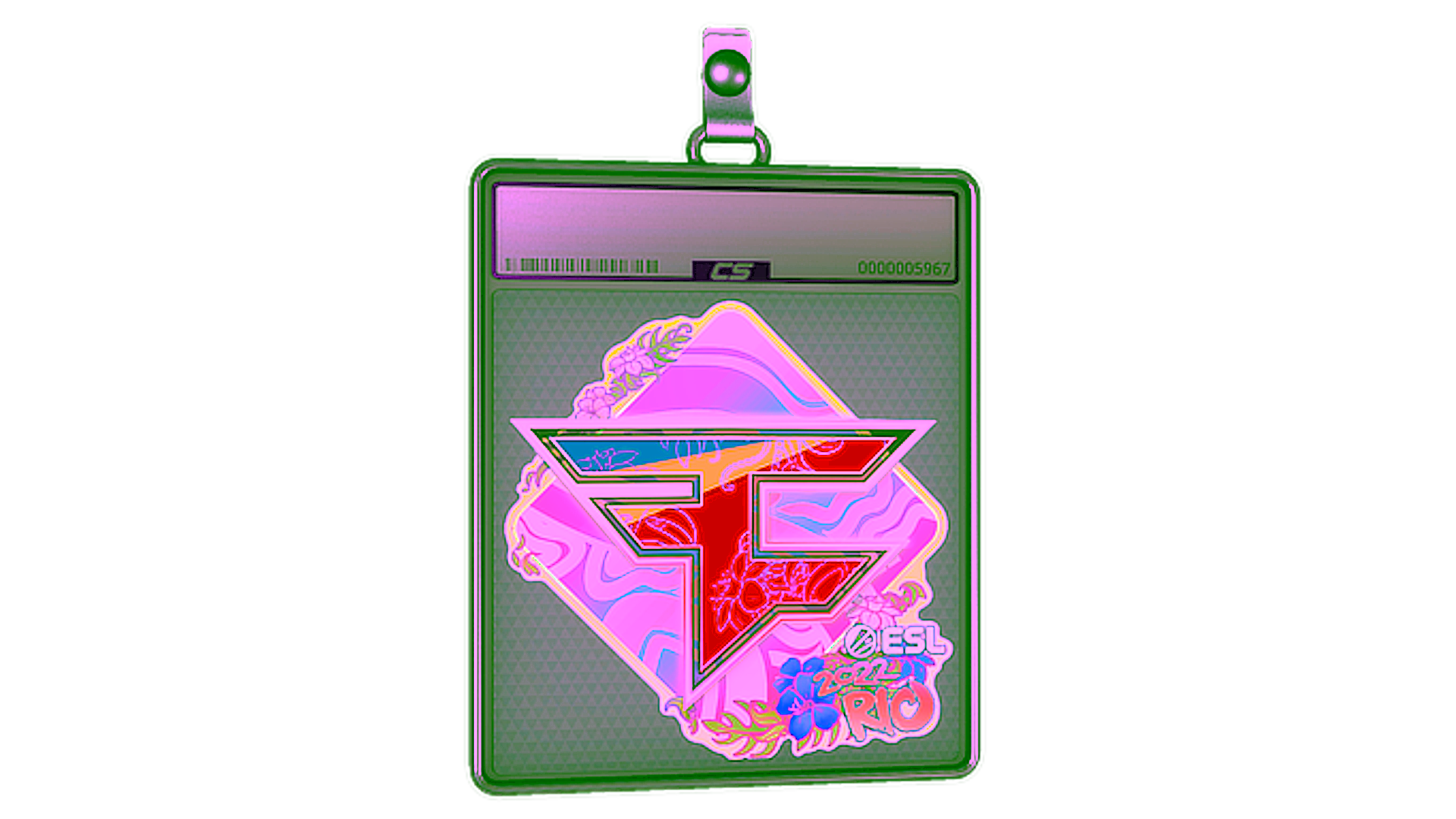 Display for Sticker Slab | FaZe Clan (Holo) | Rio 2022