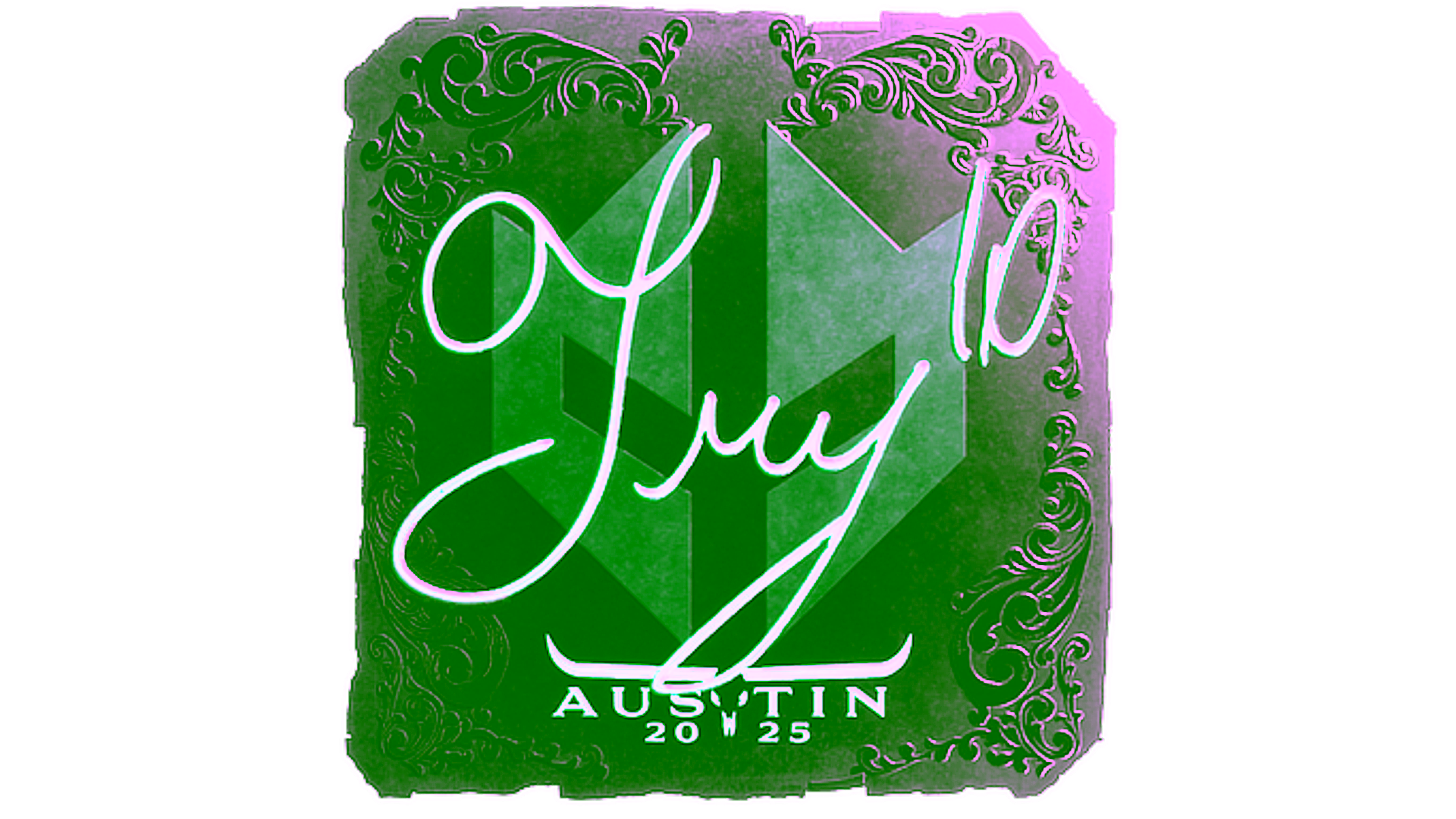 Display for Sticker | TRY (Foil) | Austin 2025