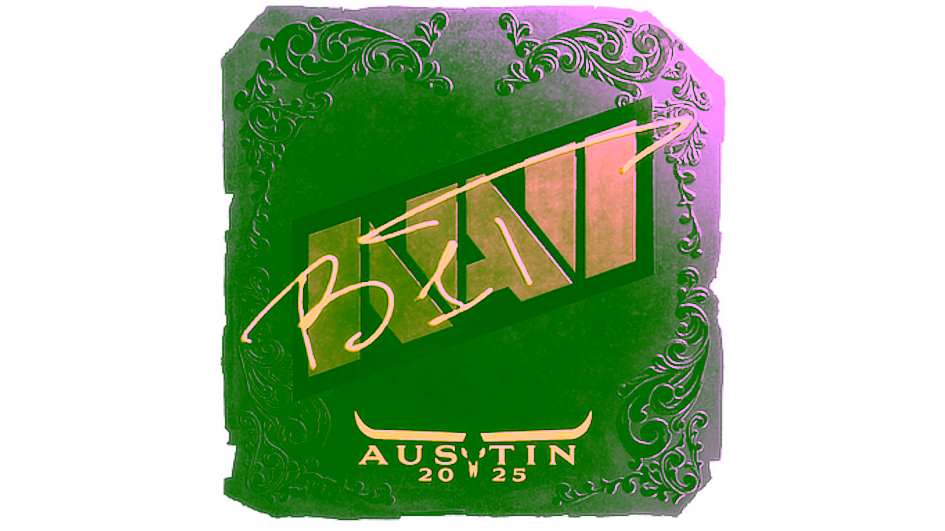Rodyti Sticker | b1t (Foil) | Austin 2025