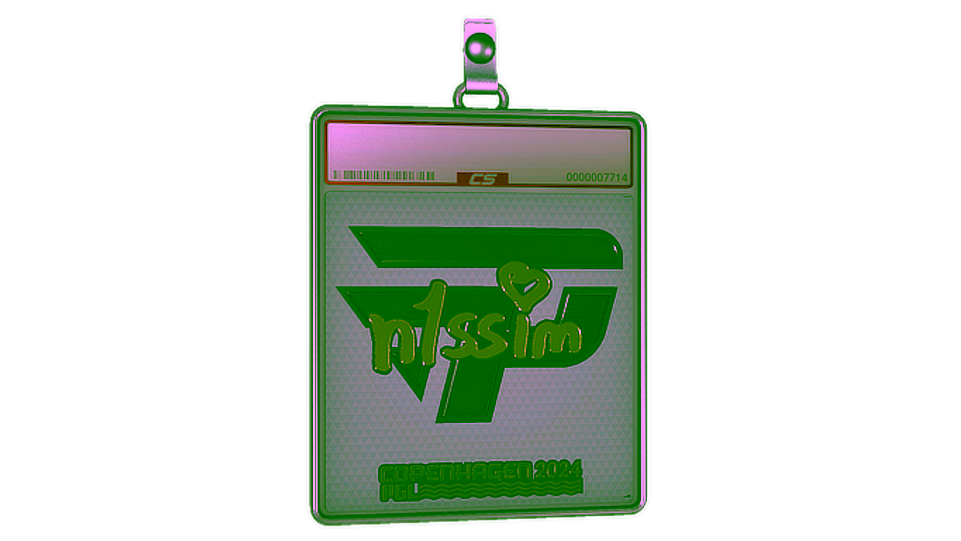 Display for Sticker Slab | n1ssim (Gold) | Copenhagen 2024