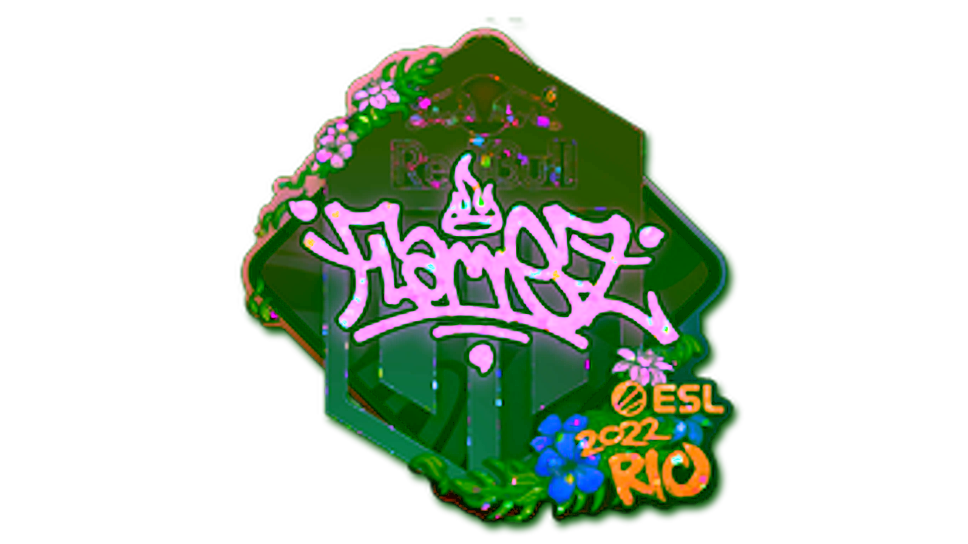 Rodyti Sticker | FlameZ (Glitter) | Rio 2022