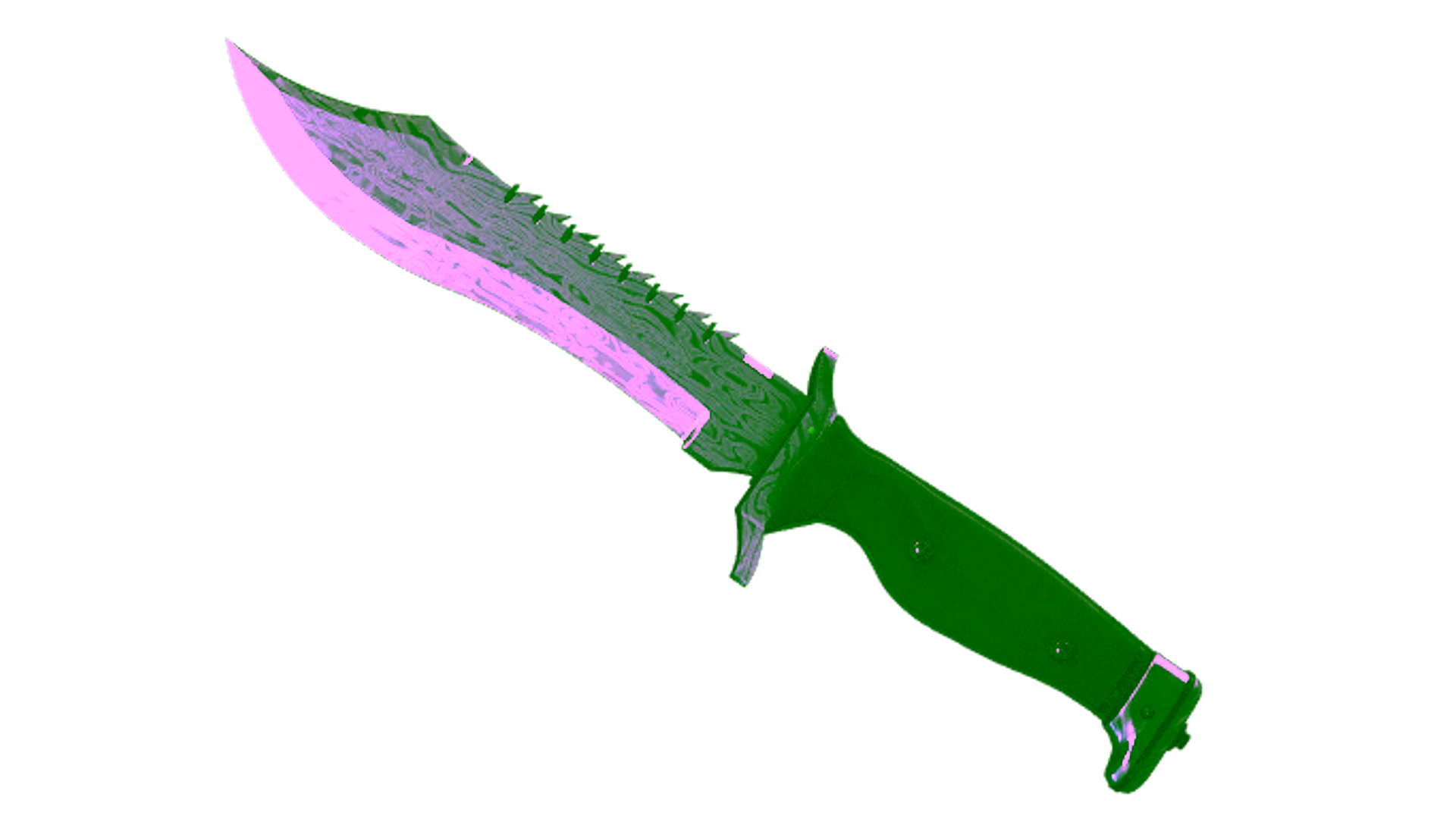 Display for ★ StatTrak™ Bowie Knife | Damascus Steel (Well-Worn)
