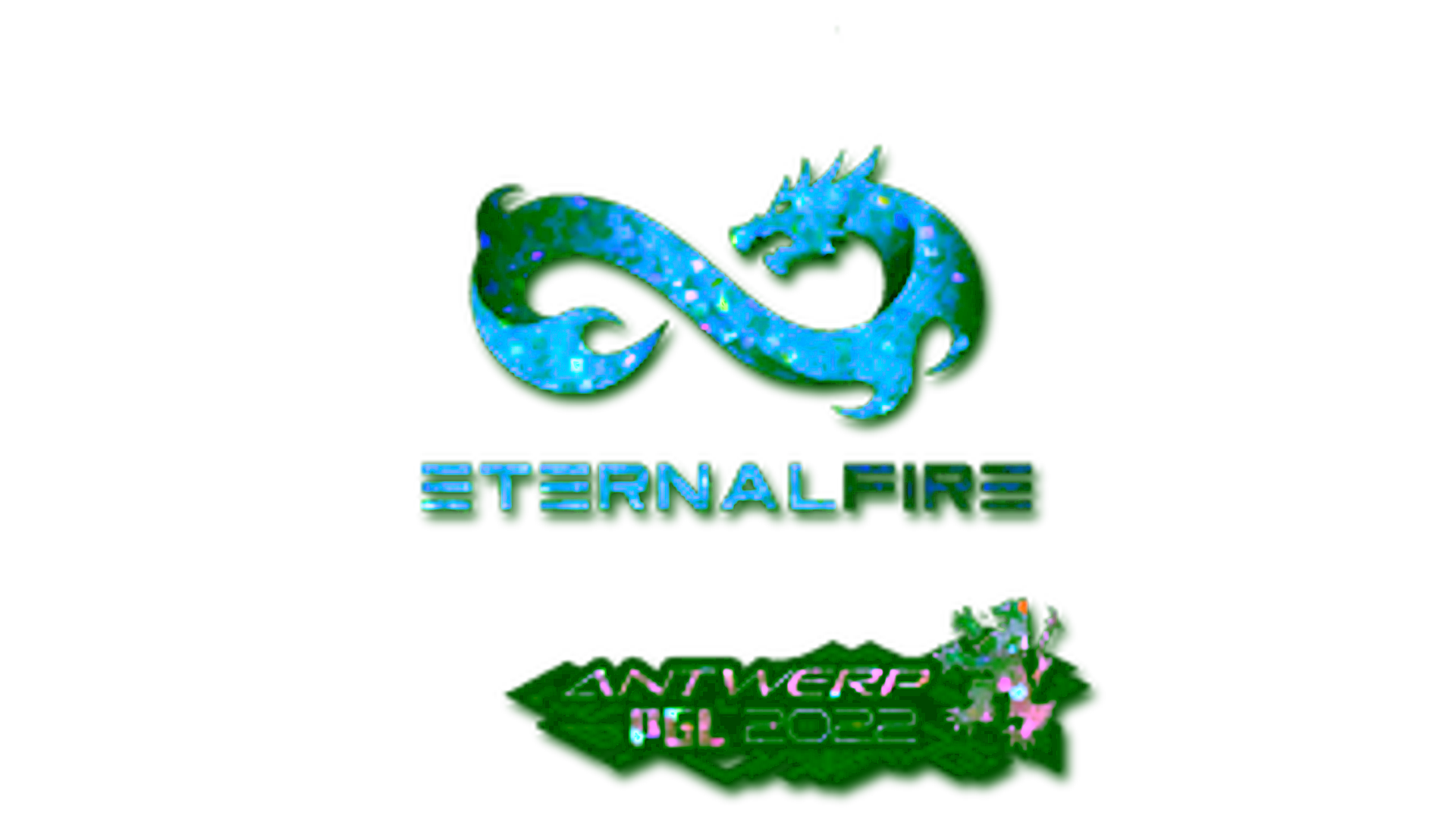 Display for Sticker | Eternal Fire (Glitter) | Antwerp 2022