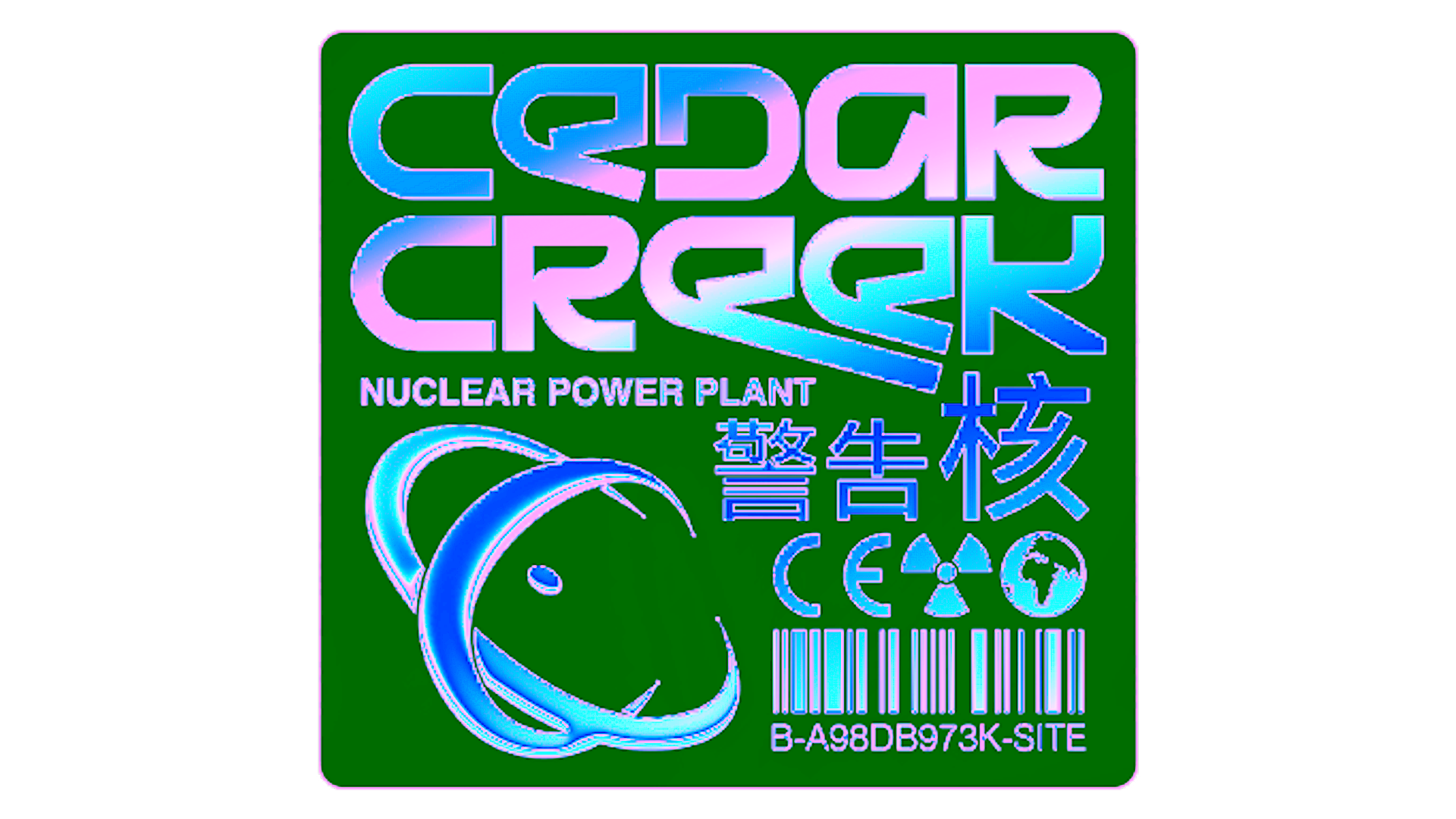 Display for Sticker | Cedar Creek (Holo)