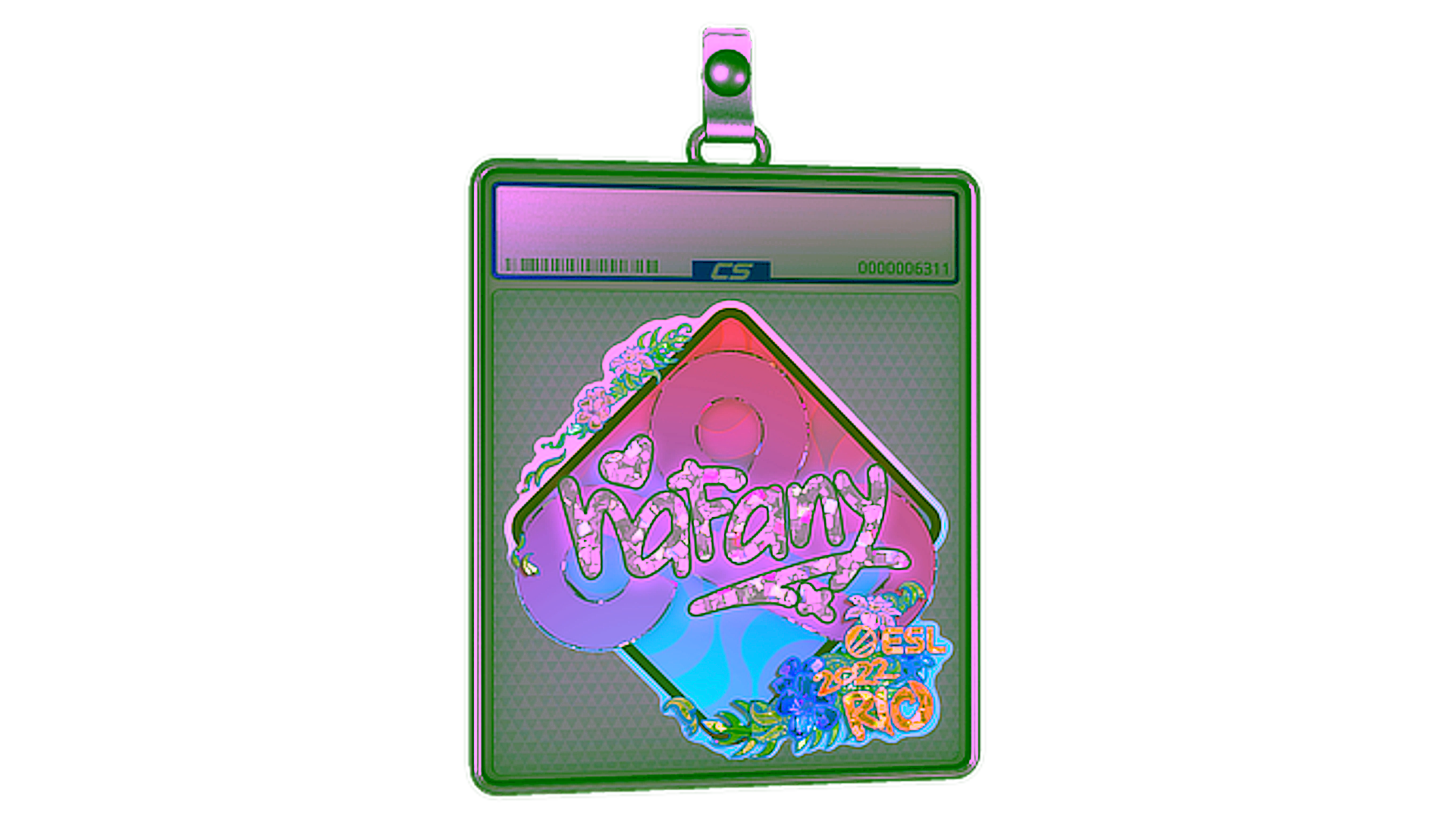 Visar för Sticker Slab | nafany (Glitter) | Rio 2022