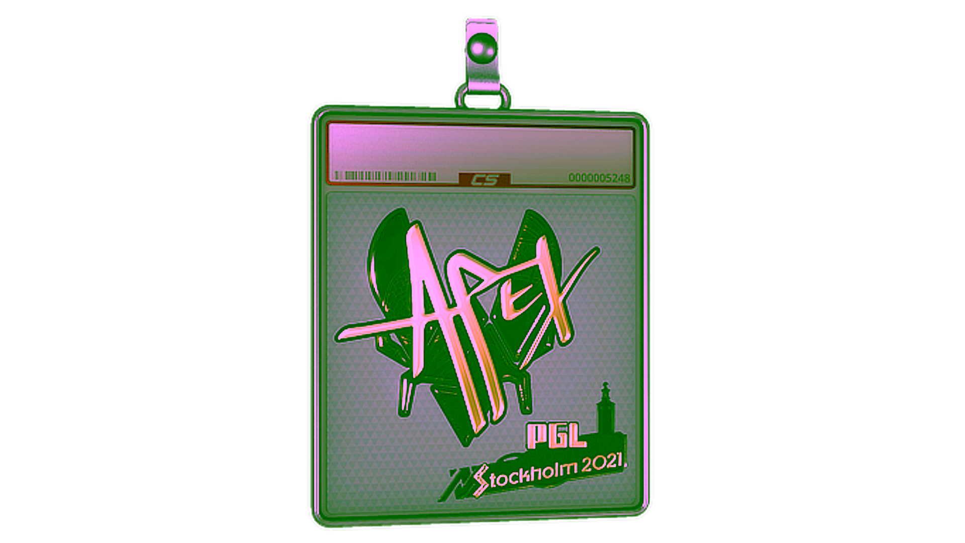 Rodyti Sticker Slab | apEX (Gold) | Stockholm 2021