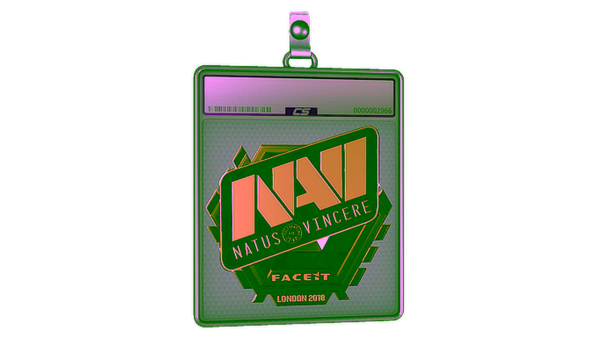Display for Sticker Slab | Natus Vincere (Gold) | London 2018