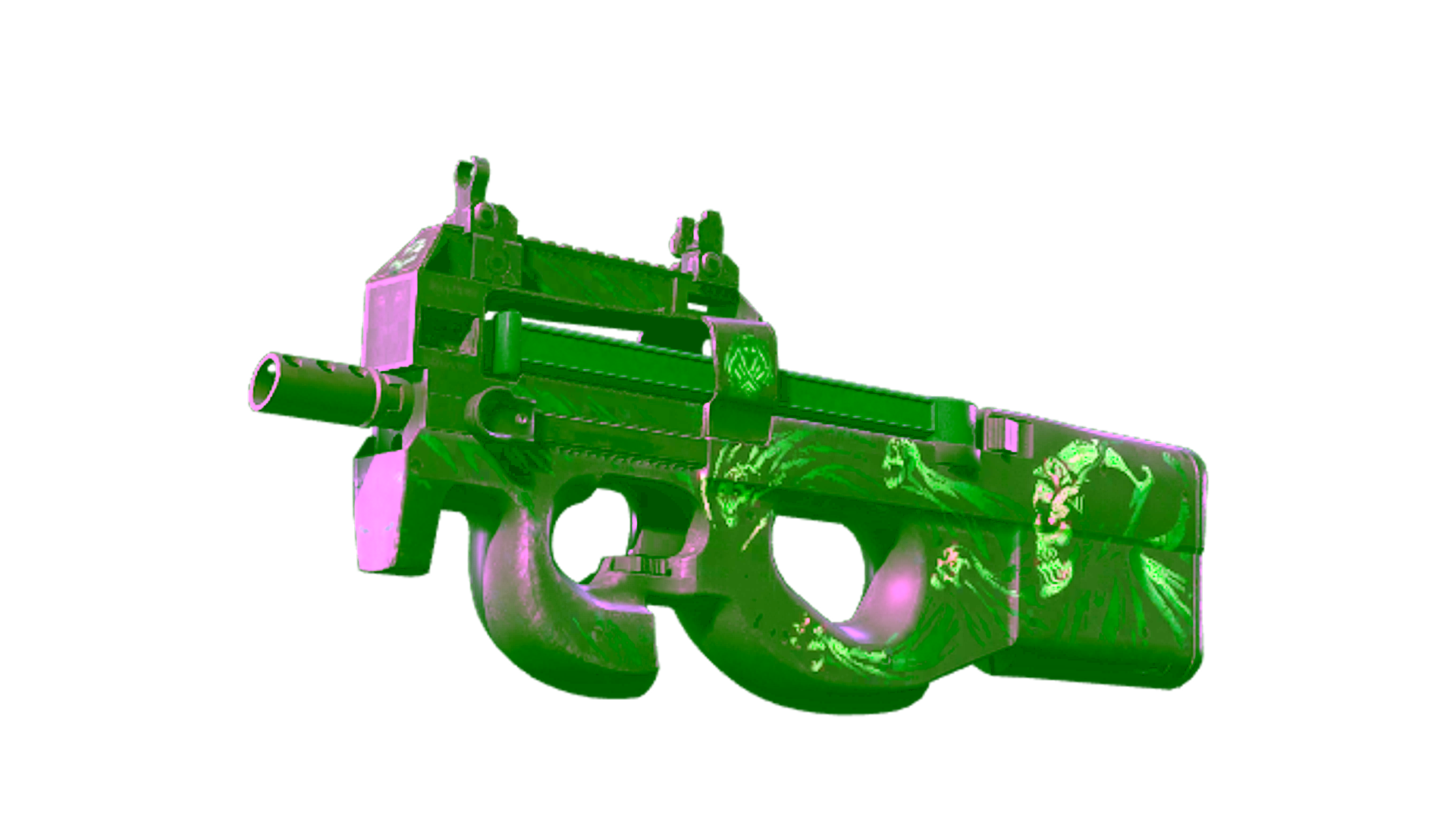 Display for P90 | Grim (Battle-Scarred)