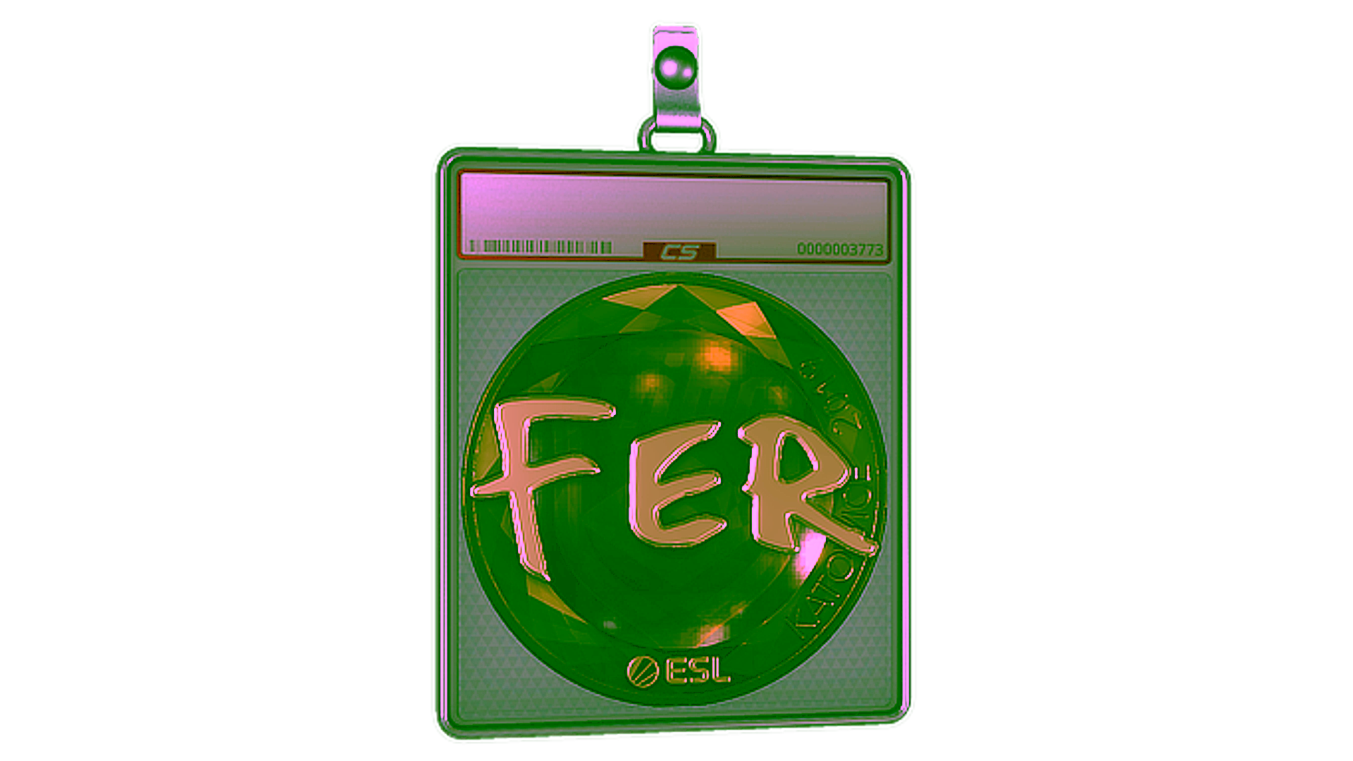 Display for Sticker Slab | fer (Gold) | Katowice 2019