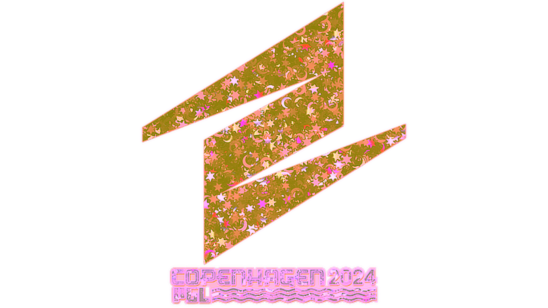 Display for Sticker | ECSTATIC (Glitter) | Copenhagen 2024