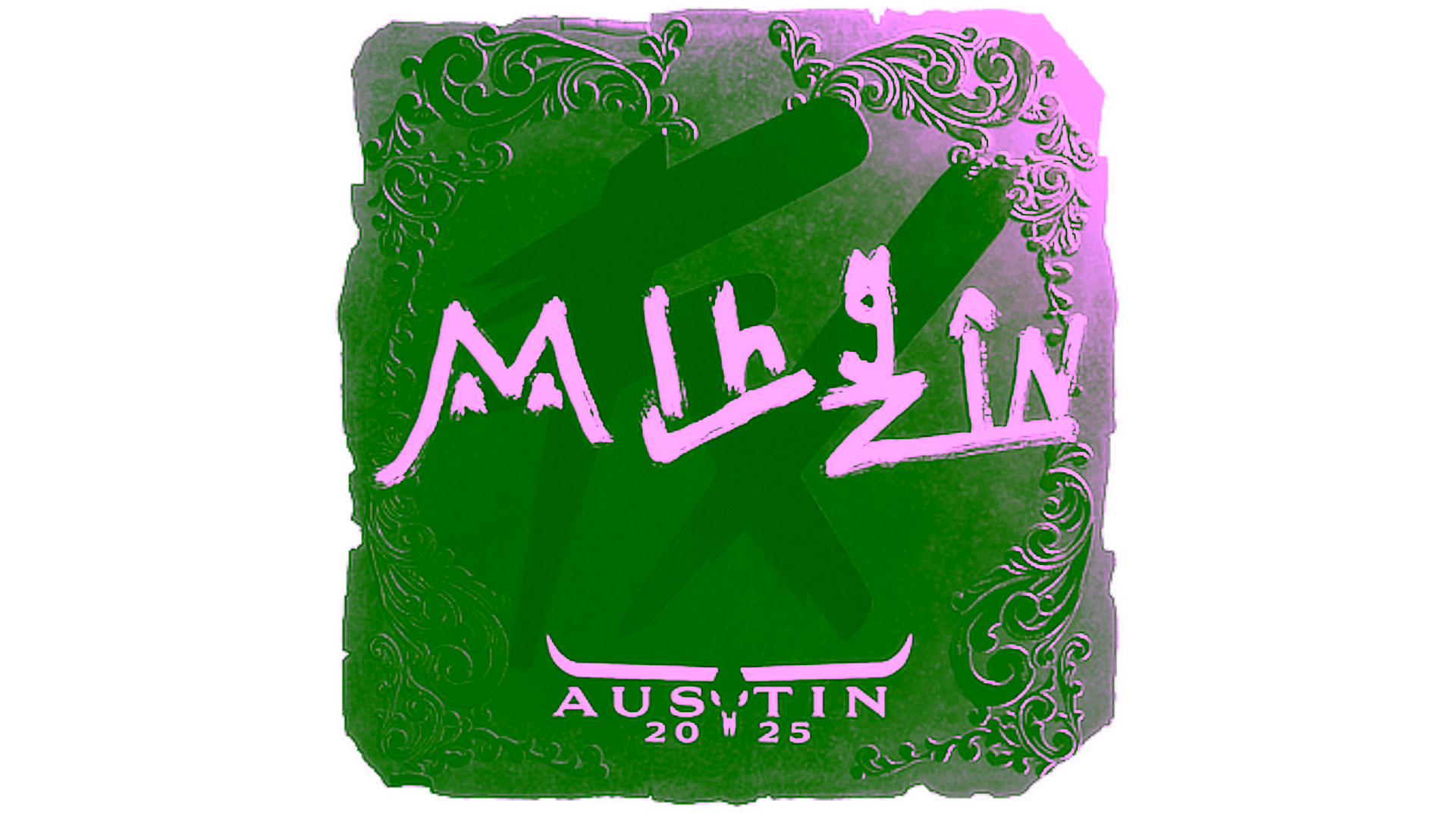 Display for Sticker | mlhzin (Foil) | Austin 2025