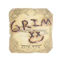 Sticker Grim Austin 2025
