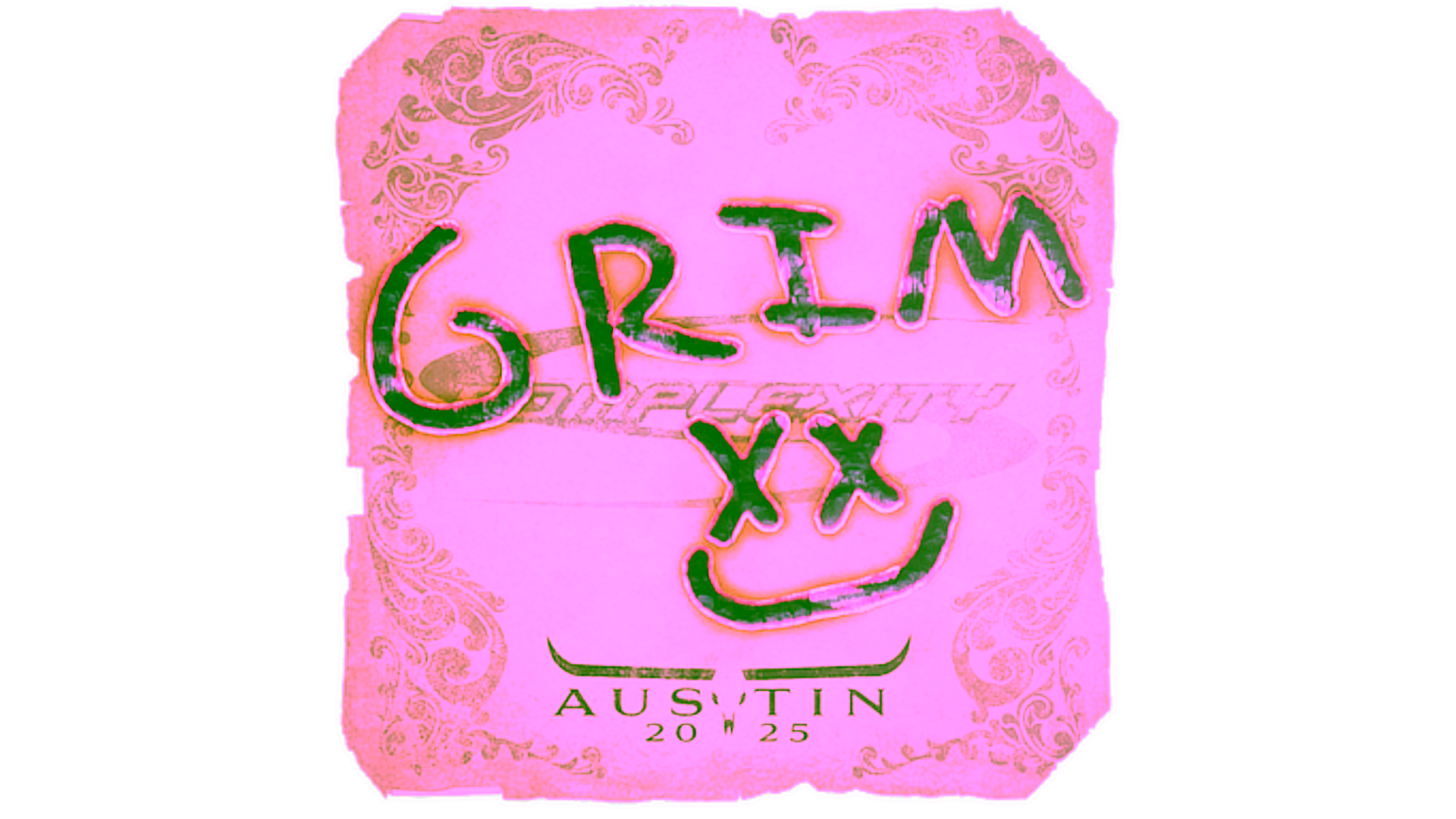 Display for Sticker | Grim | Austin 2025