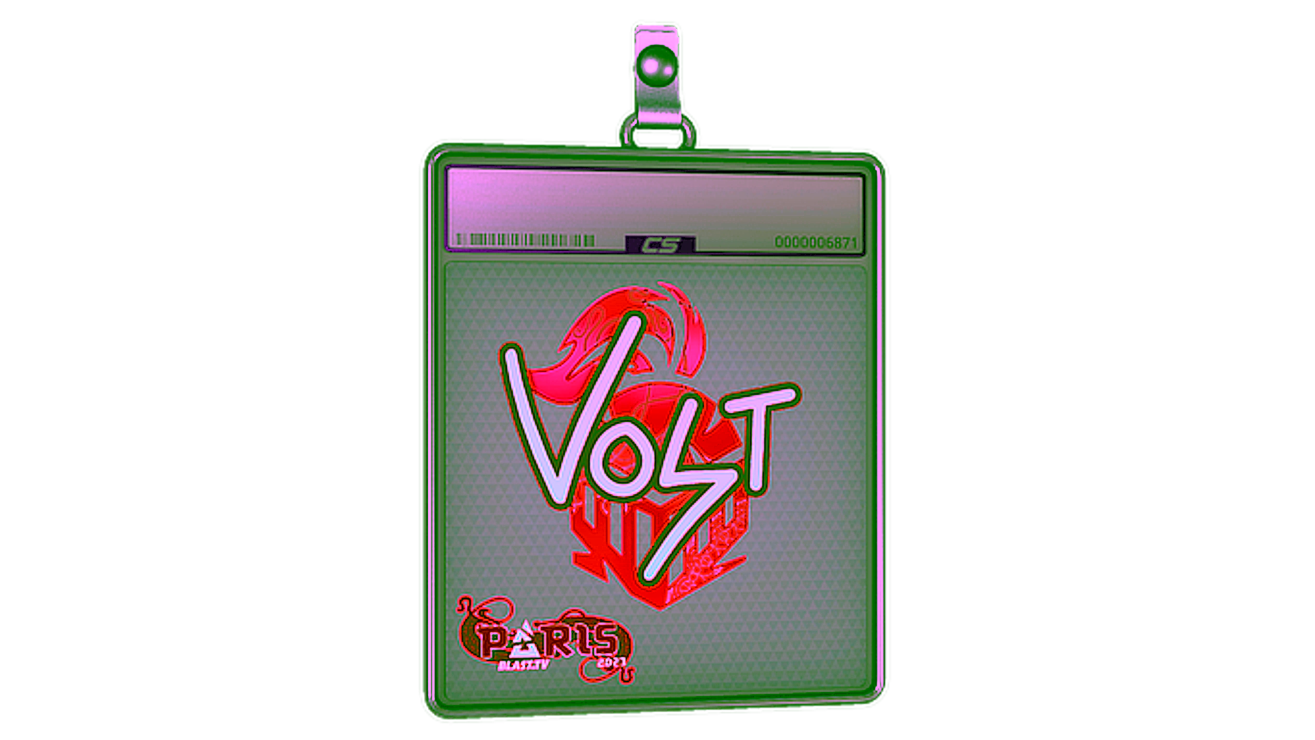 Rodyti Sticker Slab | volt (Holo) | Paris 2023