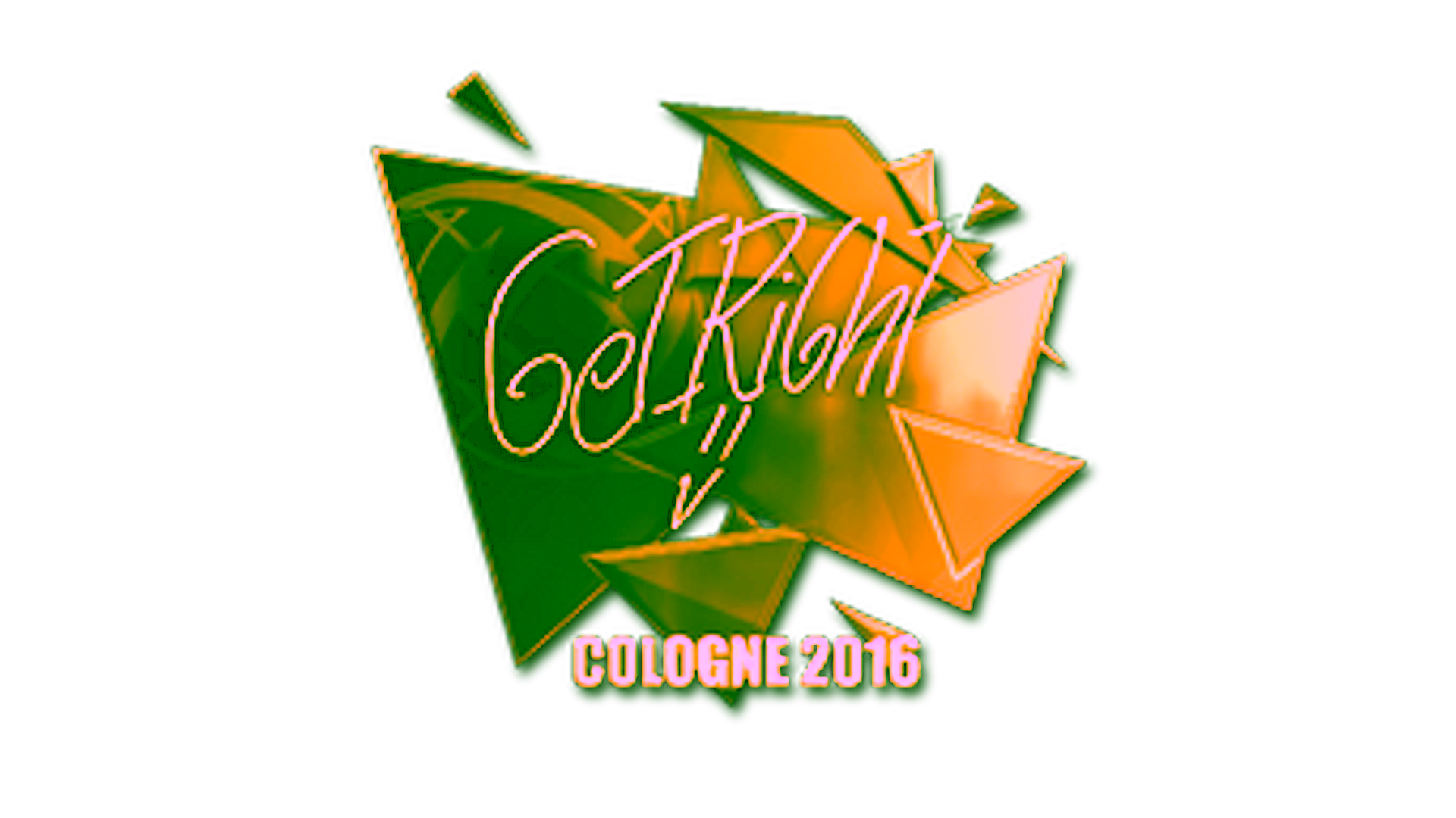 Visar för Sticker | GeT_RiGhT (Gold) | Cologne 2016