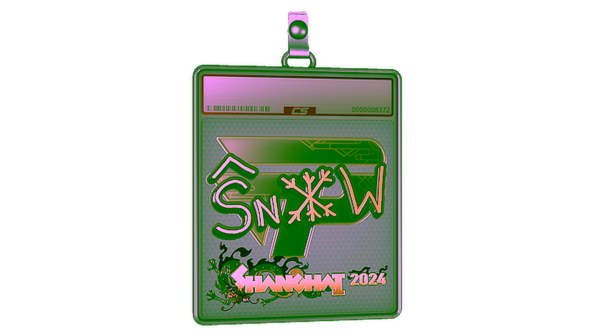 Display for Sticker Slab | snow (Gold) | Shanghai 2024