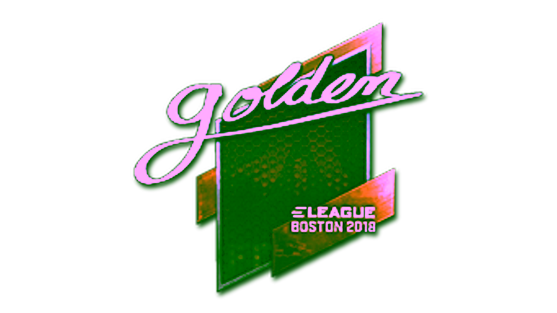 Anzeige für Sticker | Golden (Foil) | Boston 2018