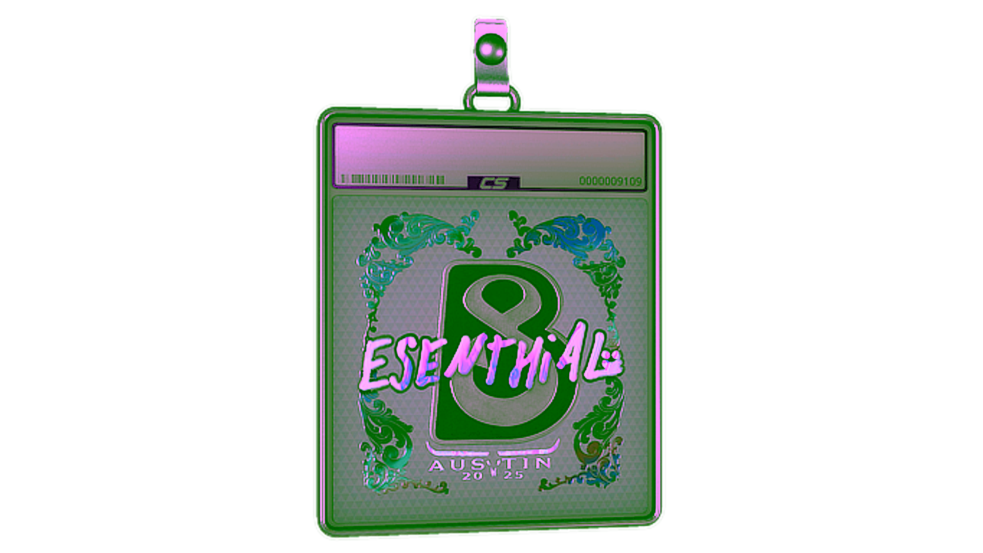 Rodyti Sticker Slab | esenthial (Holo) | Austin 2025