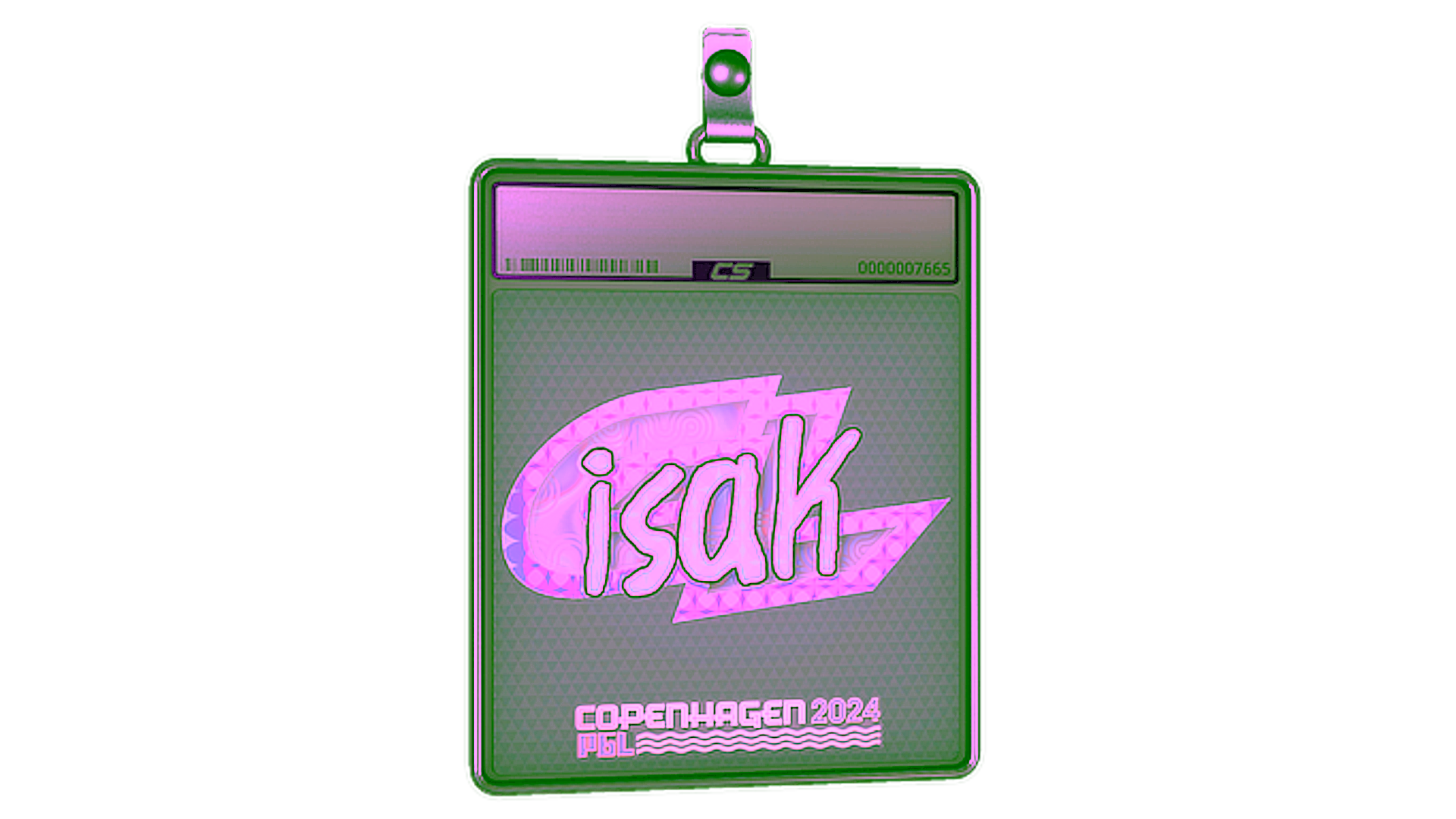 Display for Sticker Slab | isak (Holo) | Copenhagen 2024