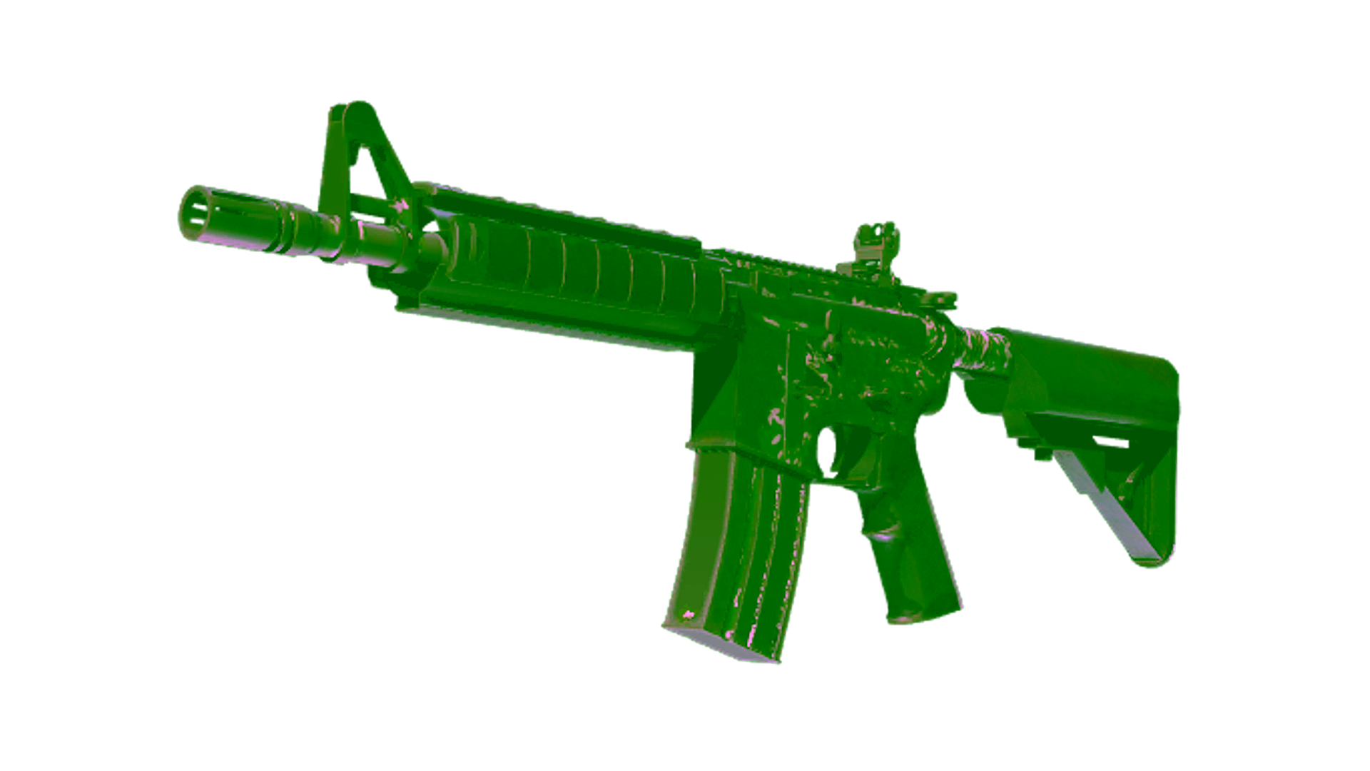 Display for M4A4 | Jungle Tiger (Battle-Scarred)
