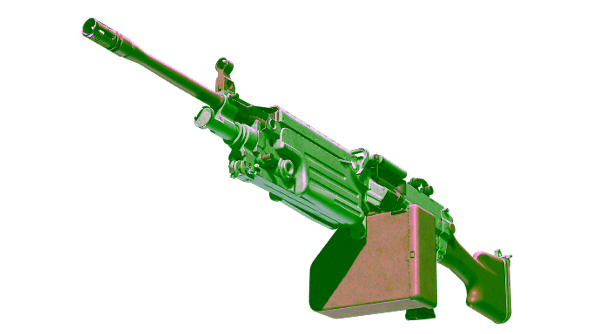 Display for Souvenir M249 | Jungle (Well-Worn)