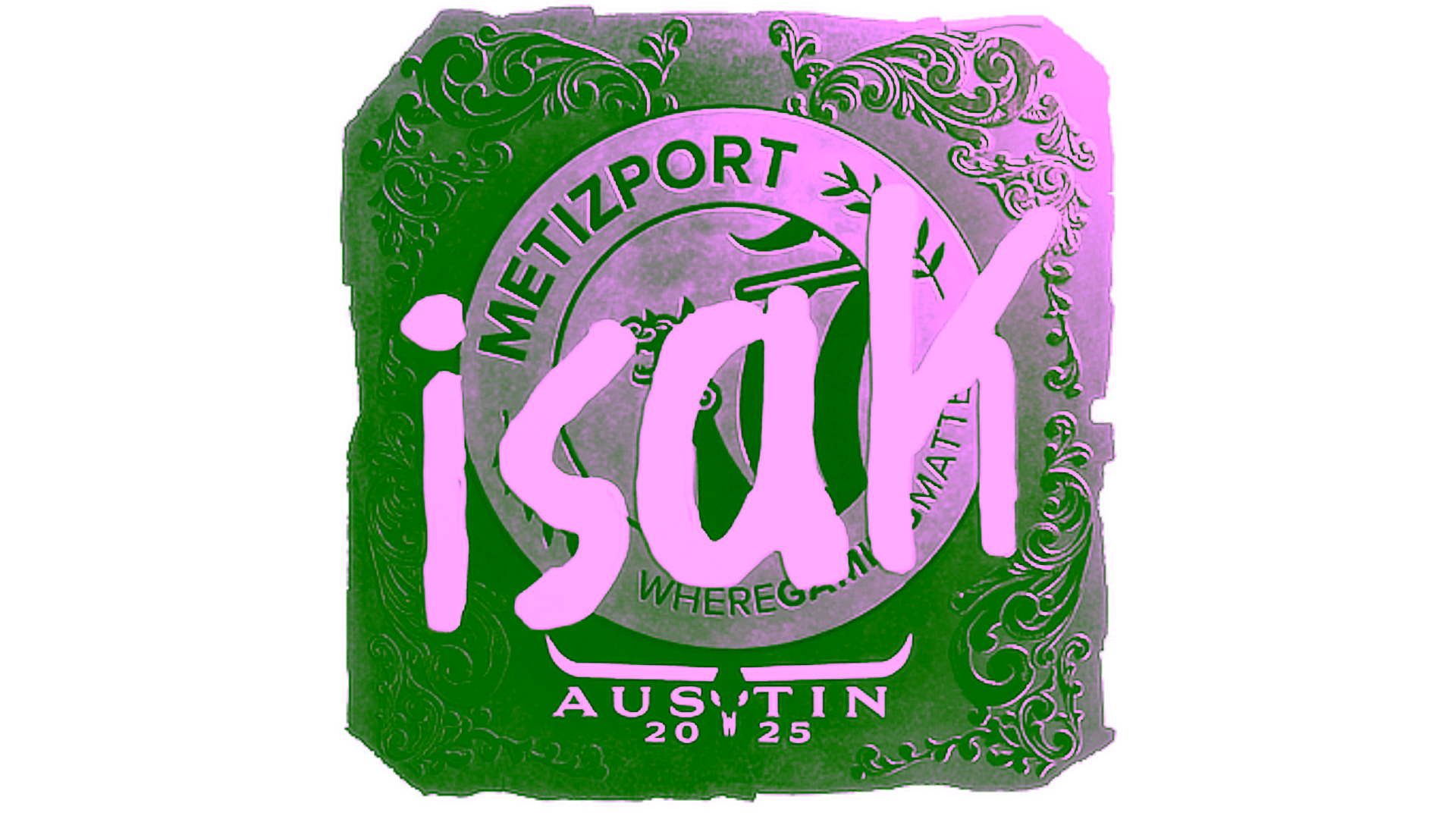 Rodyti Sticker | isak (Foil) | Austin 2025