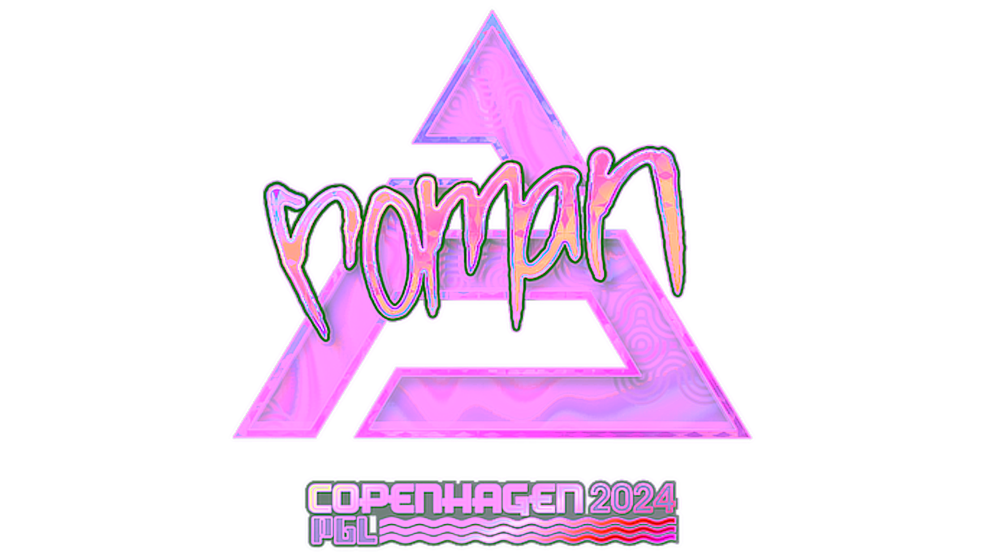 Display for Sticker | roman (Holo) | Copenhagen 2024