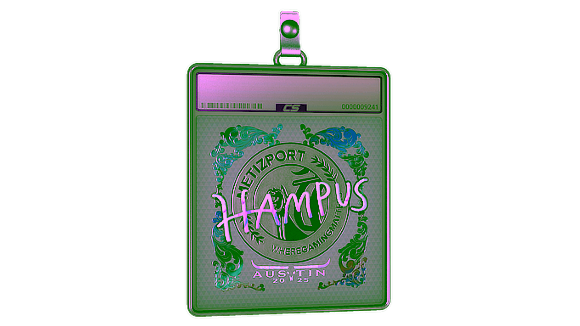 Display for Sticker Slab | hampus (Holo) | Austin 2025