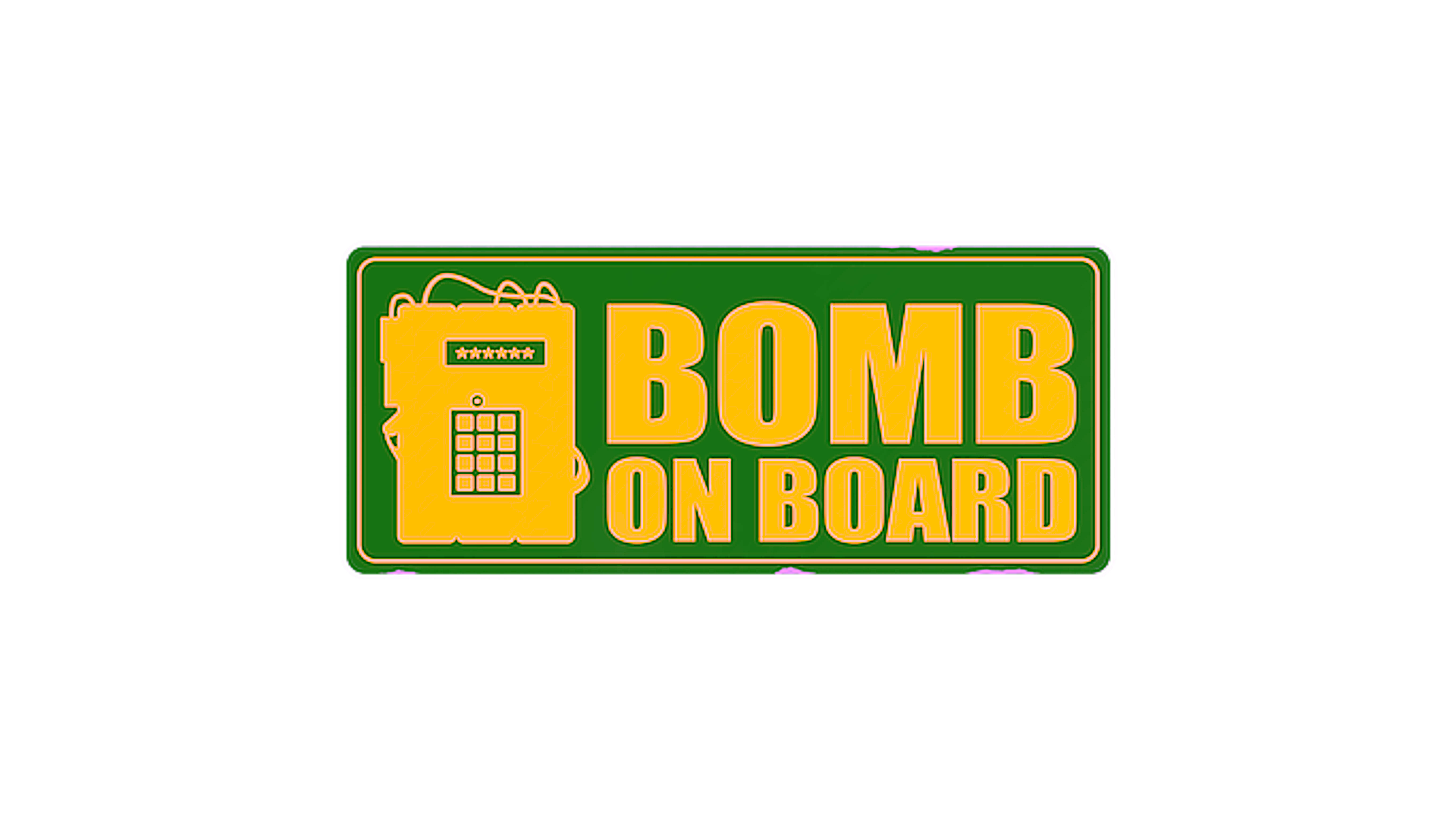 Display for Sticker | Bomb On Board