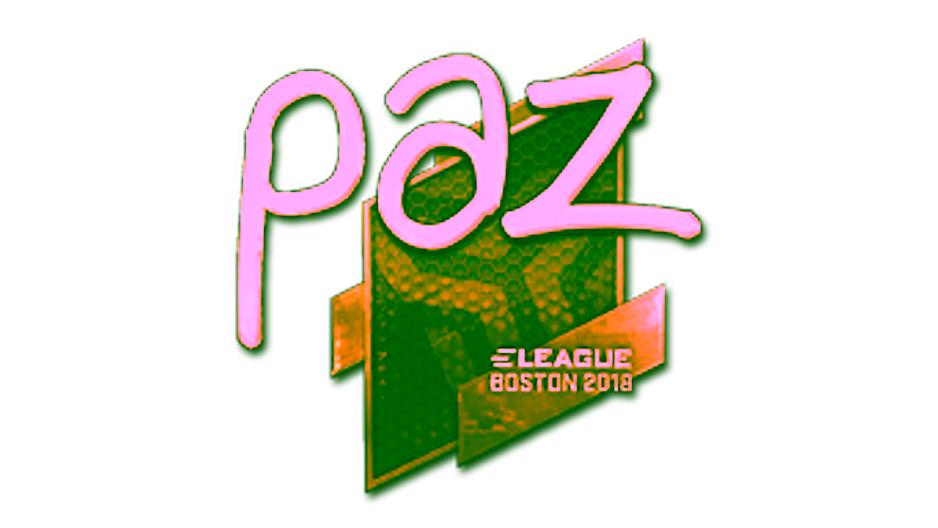 Display for Sticker | paz (Gold) | Boston 2018