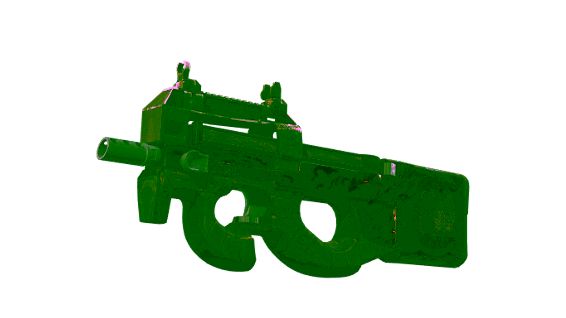 Display for P90 | Shallow Grave (Battle-Scarred)