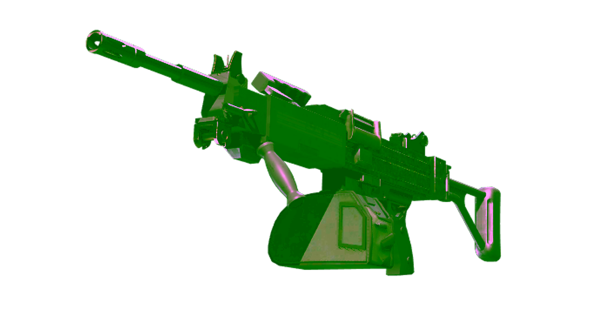 Display for Souvenir Negev | Army Sheen (Factory New)