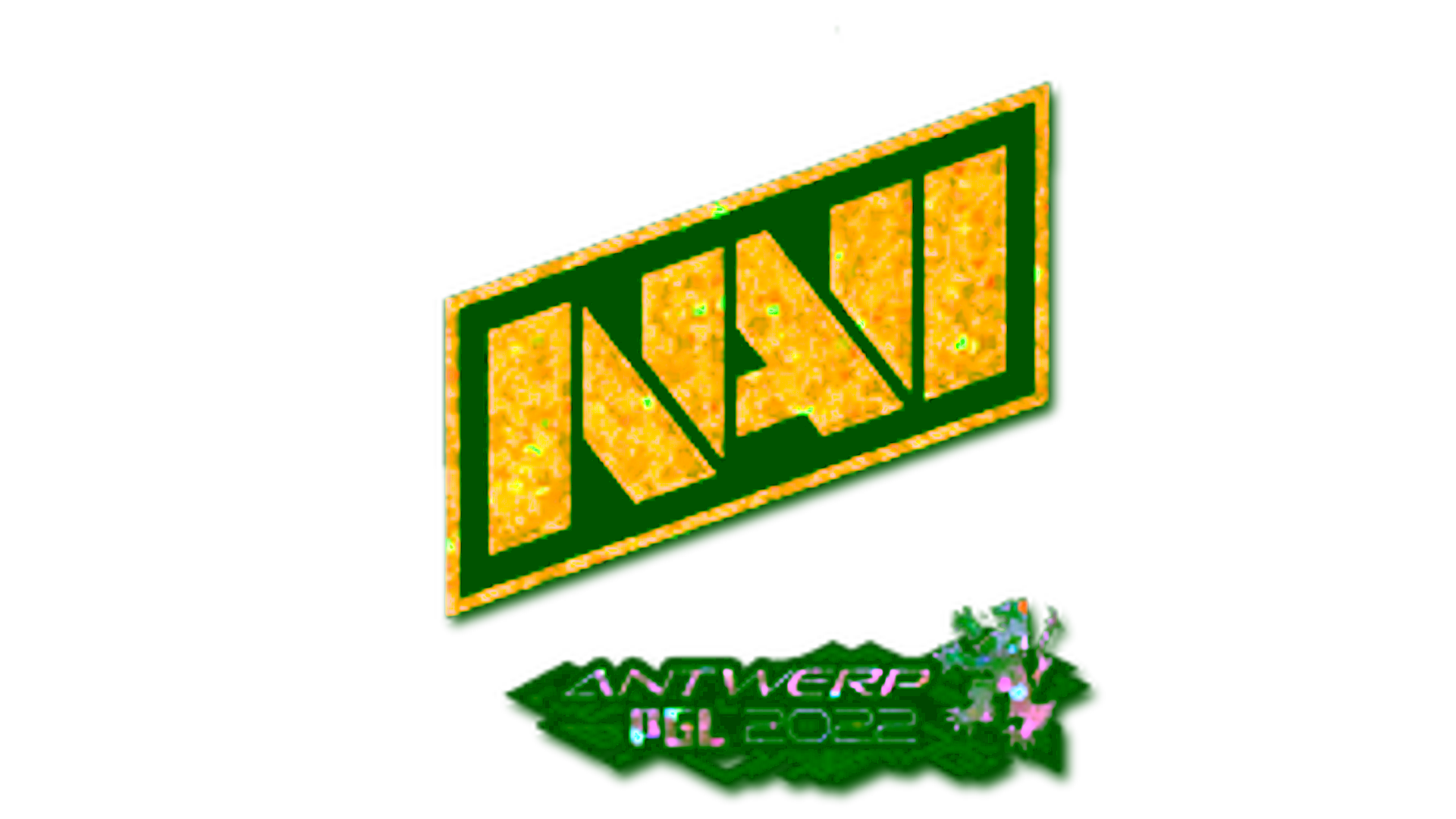 Display for Sticker | Natus Vincere (Glitter) | Antwerp 2022