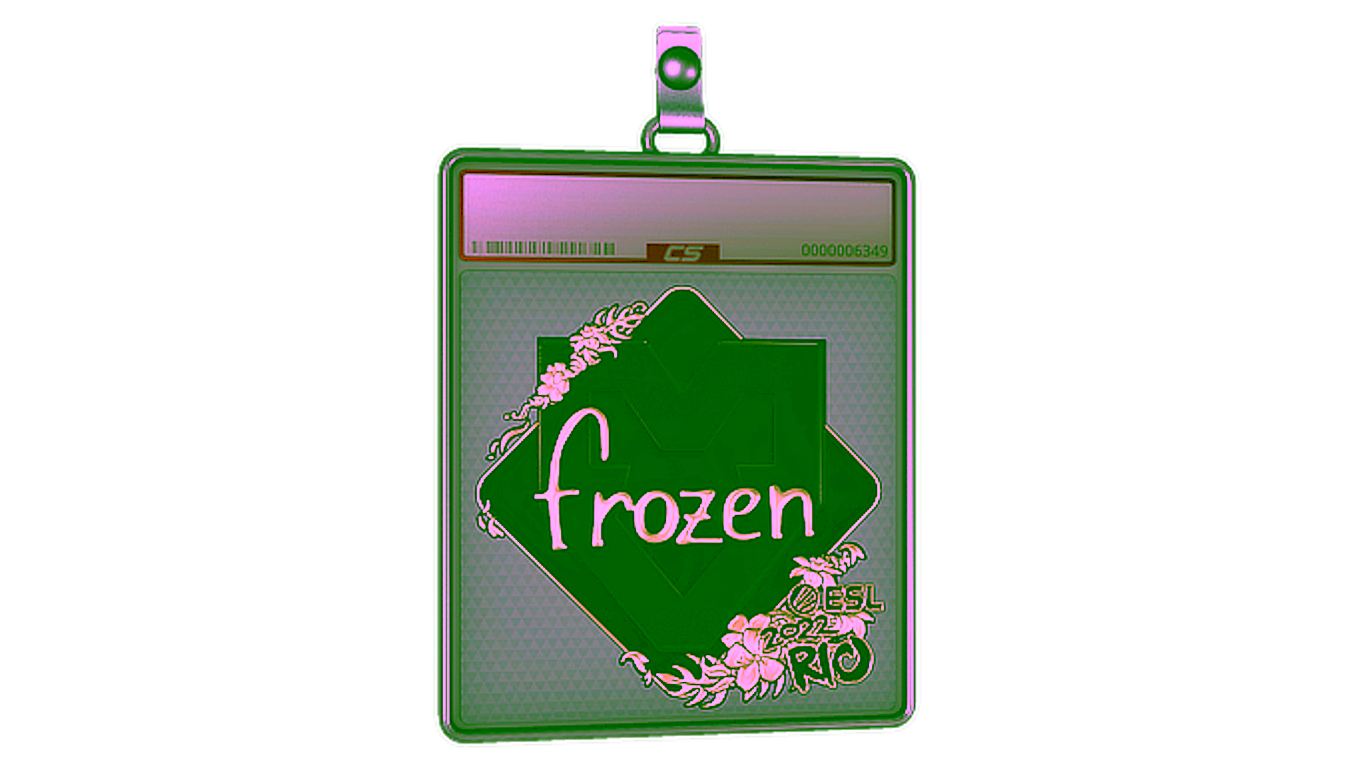 Display for Sticker Slab | frozen (Gold) | Rio 2022