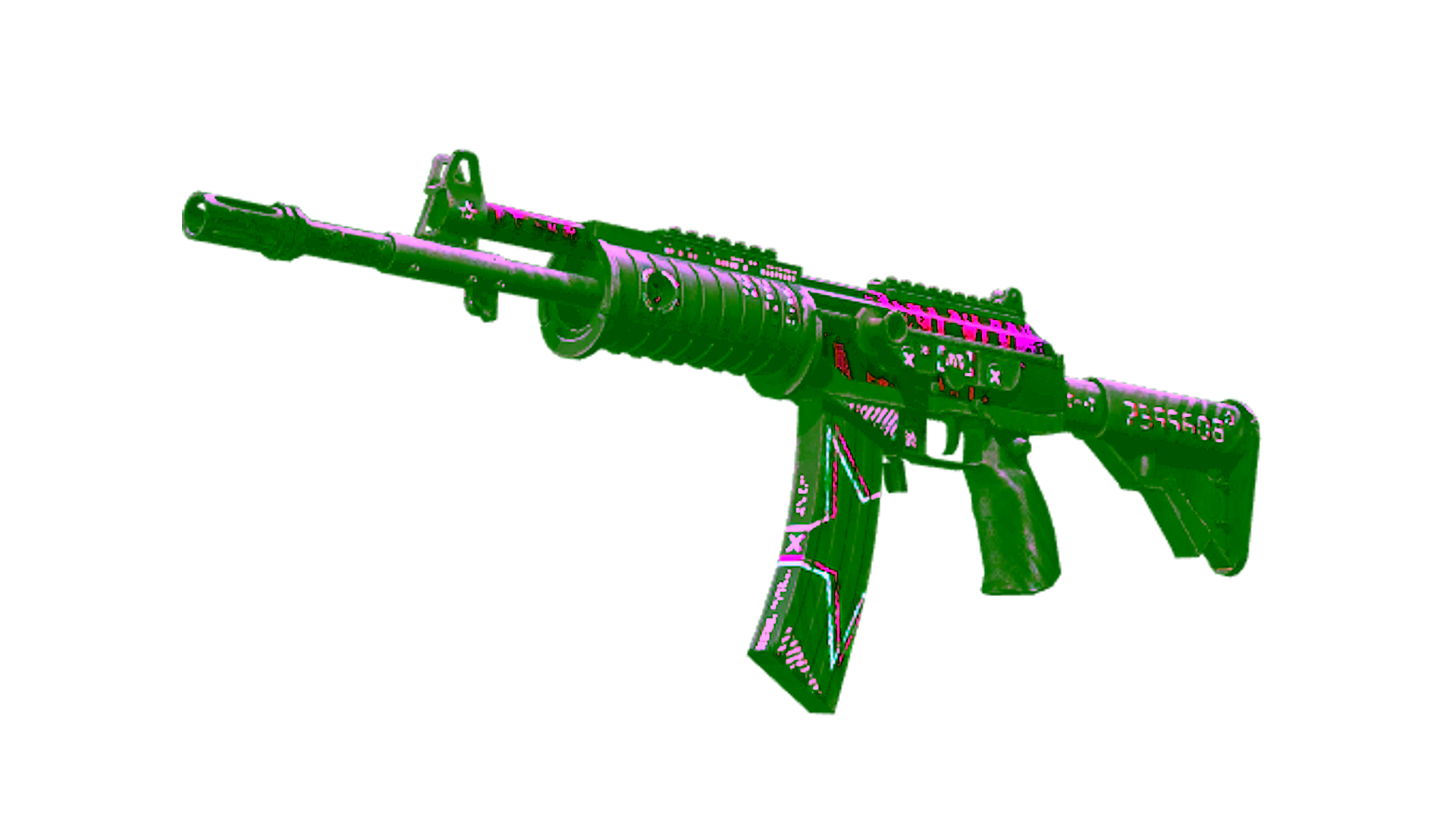 Display for StatTrak™ Galil AR | Chromatic Aberration (Battle-Scarred)