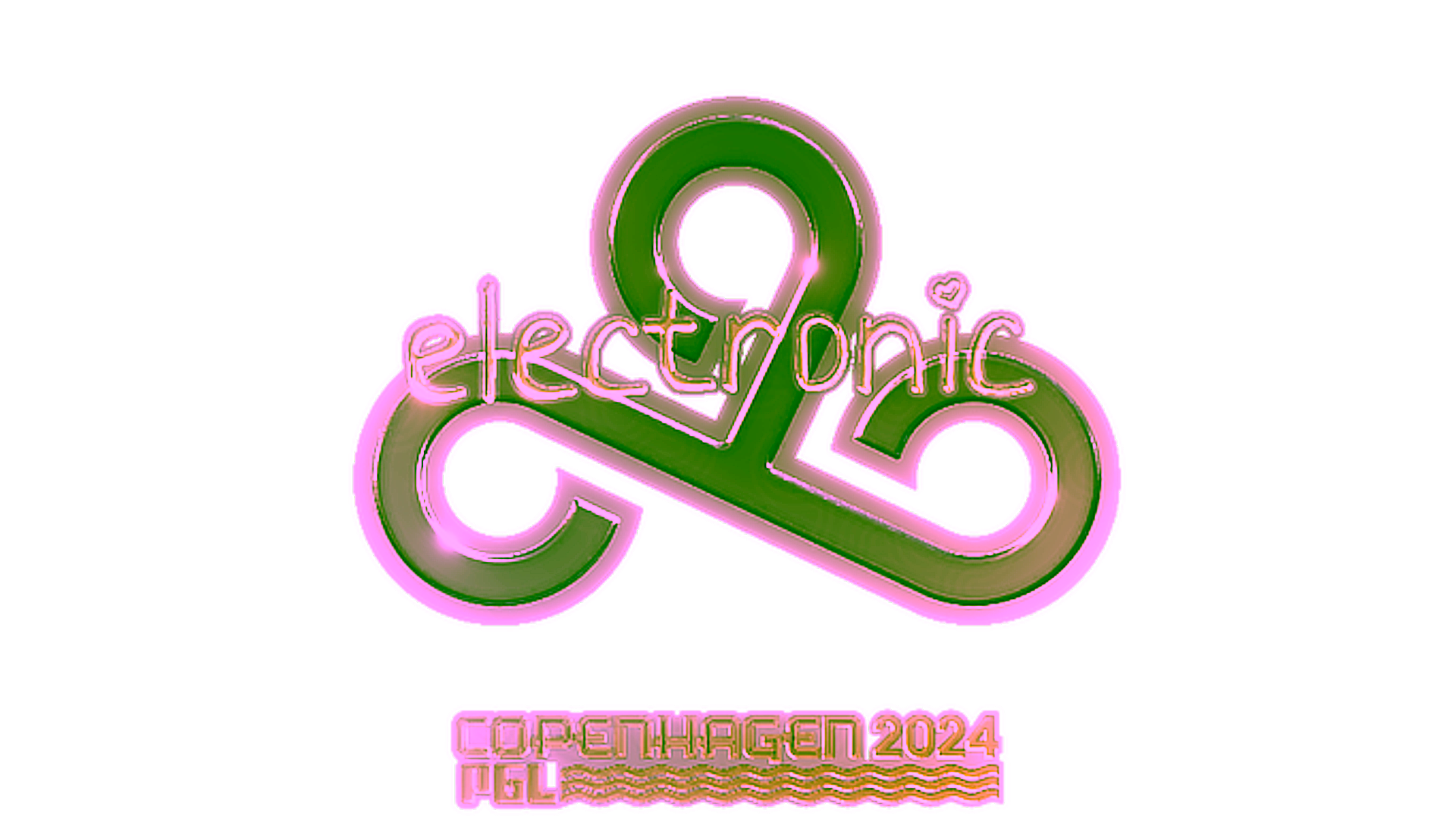 Display for Sticker | electronic (Gold) | Copenhagen 2024