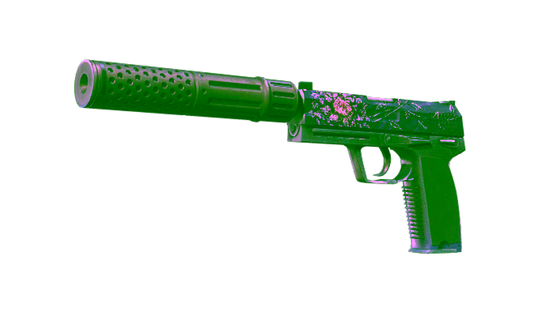 عرض لـ StatTrak™ USP-S | Black Lotus (Well-Worn)