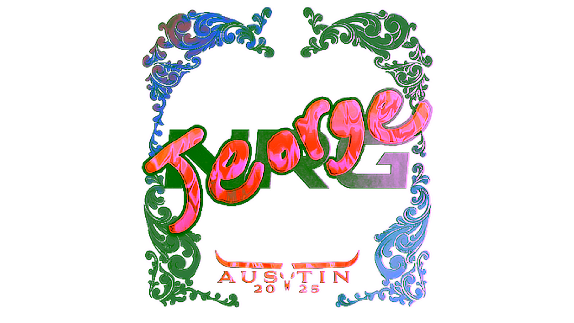 Display for Sticker | jeorge (Holo) | Austin 2025