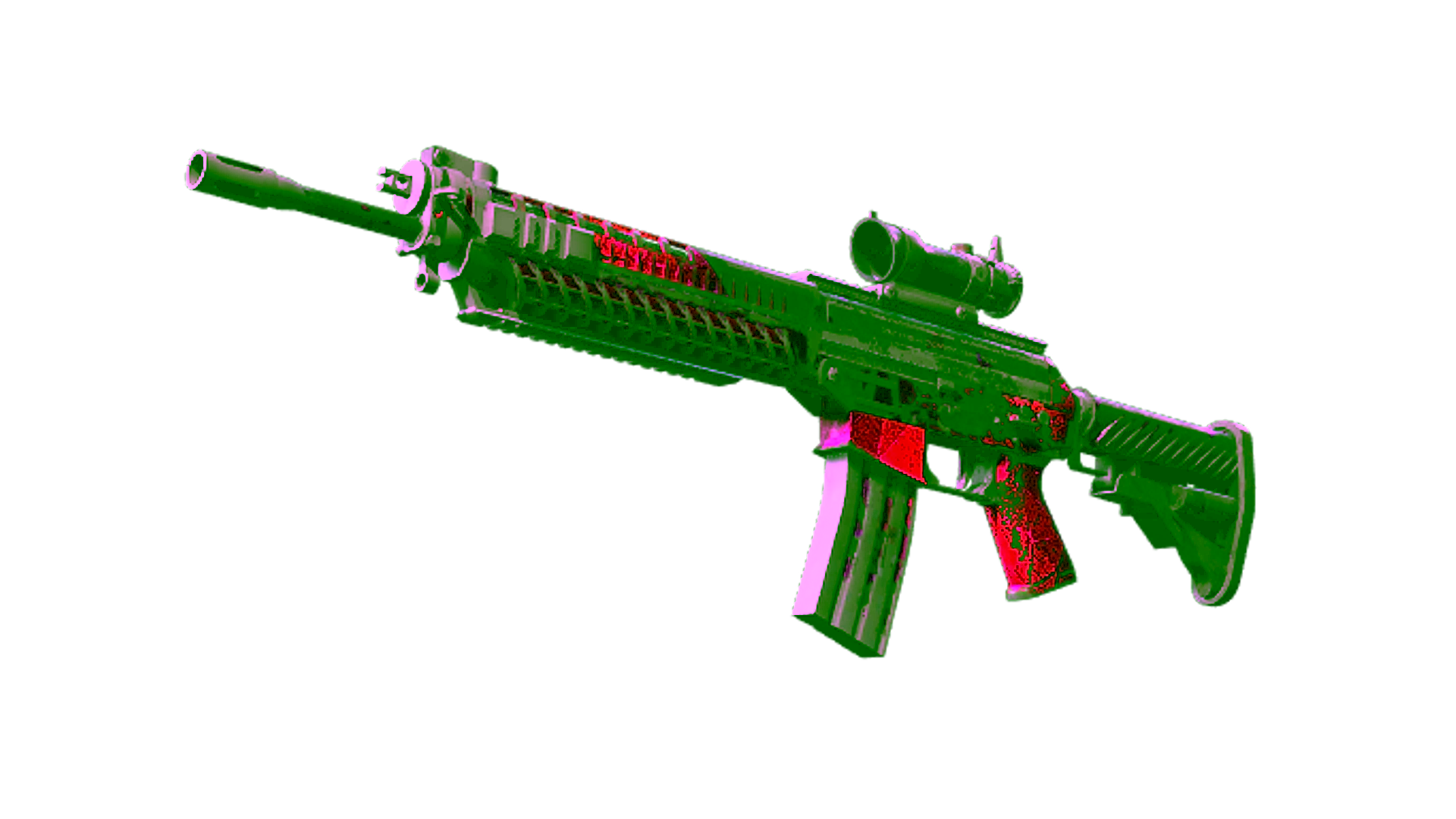 Display for StatTrak™ SG 553 | Pulse (Battle-Scarred)