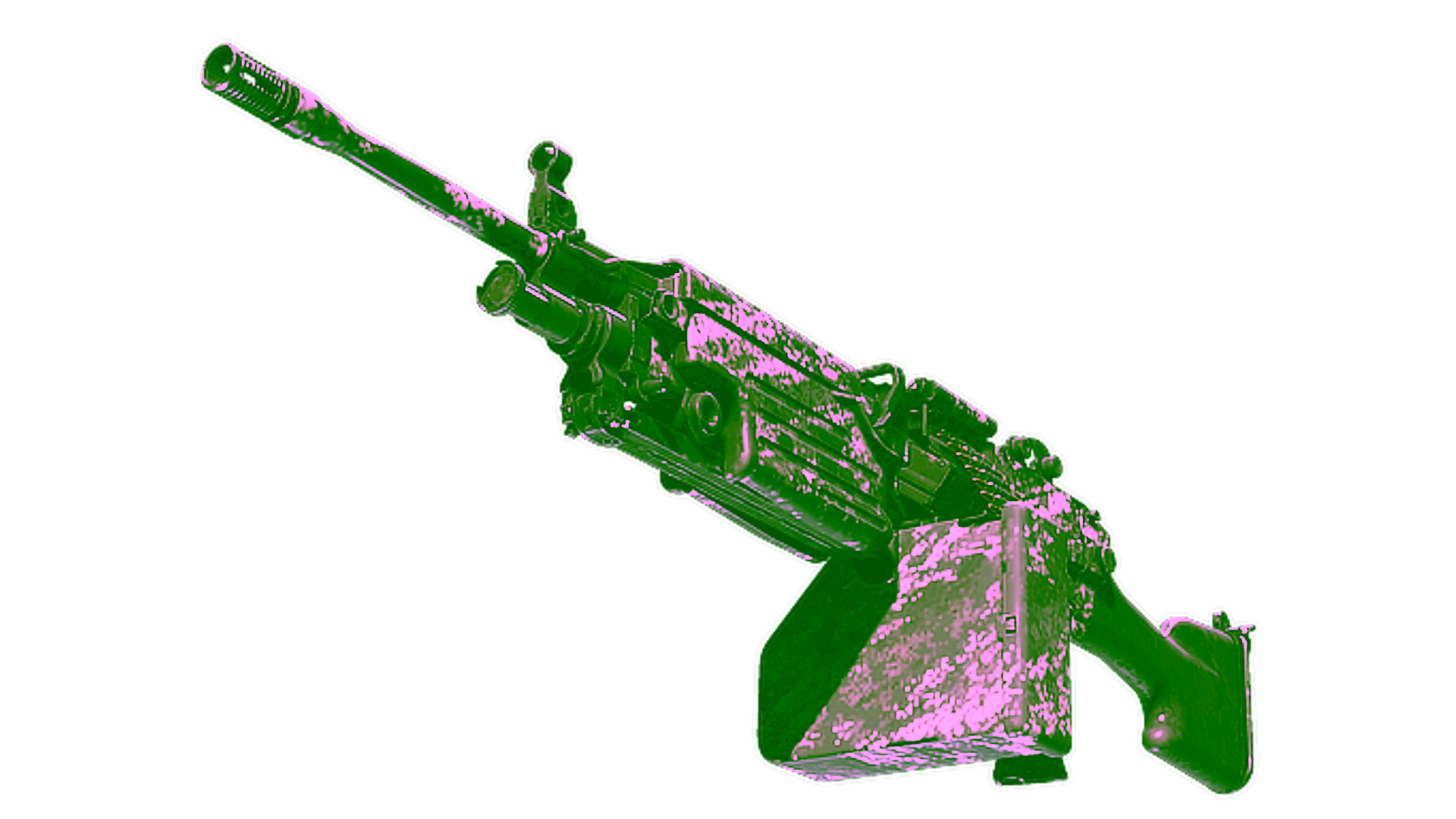 Display for Souvenir M249 | Sleet (Battle-Scarred)