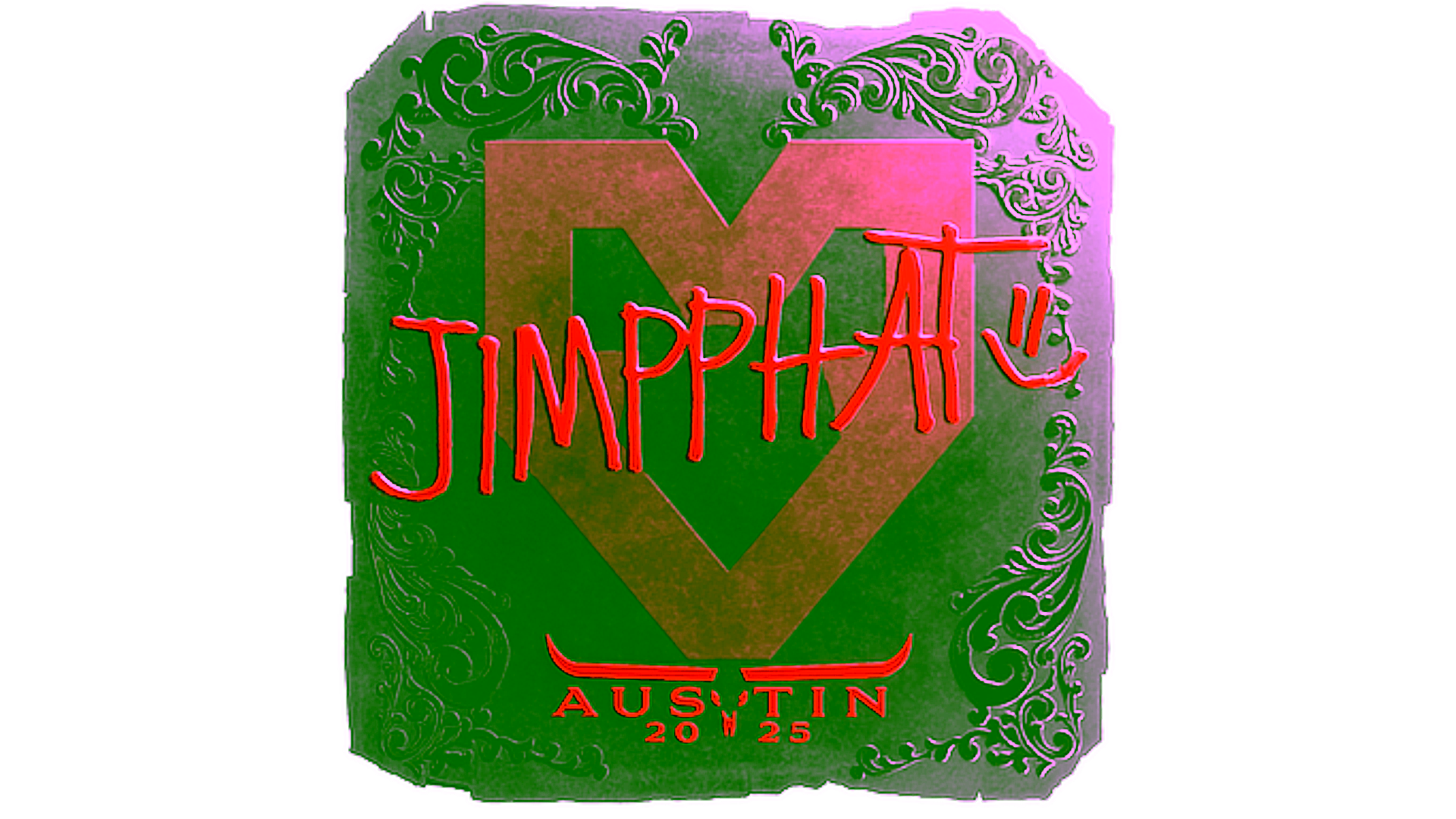 Display for Sticker | Jimpphat (Foil) | Austin 2025