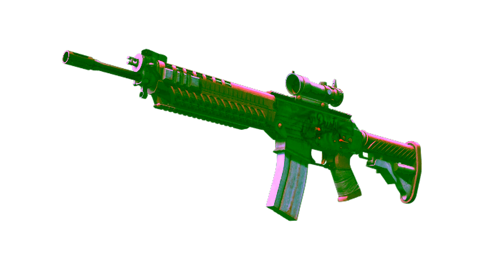 Display for SG 553 | Ol' Rusty (Well-Worn)