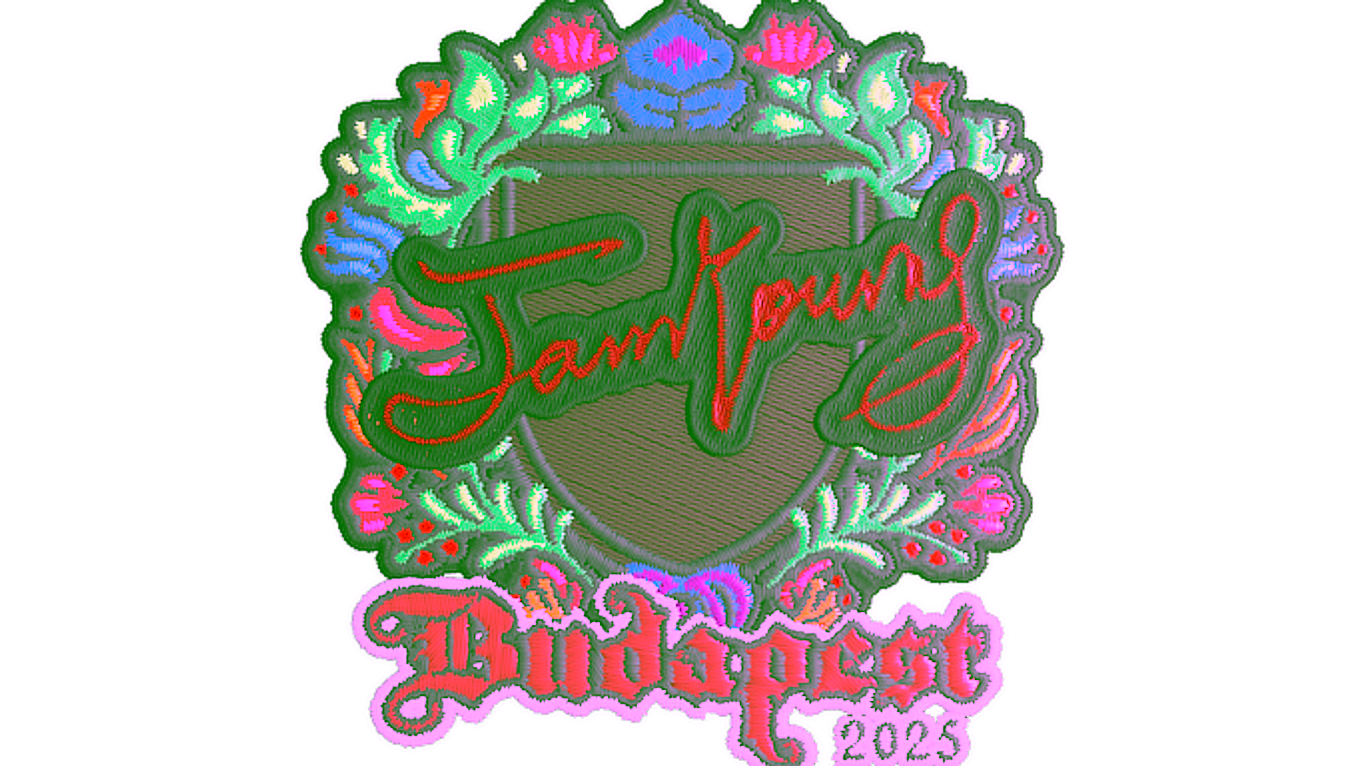 Display for Sticker | JamYoung (Embroidered) | Budapest 2025