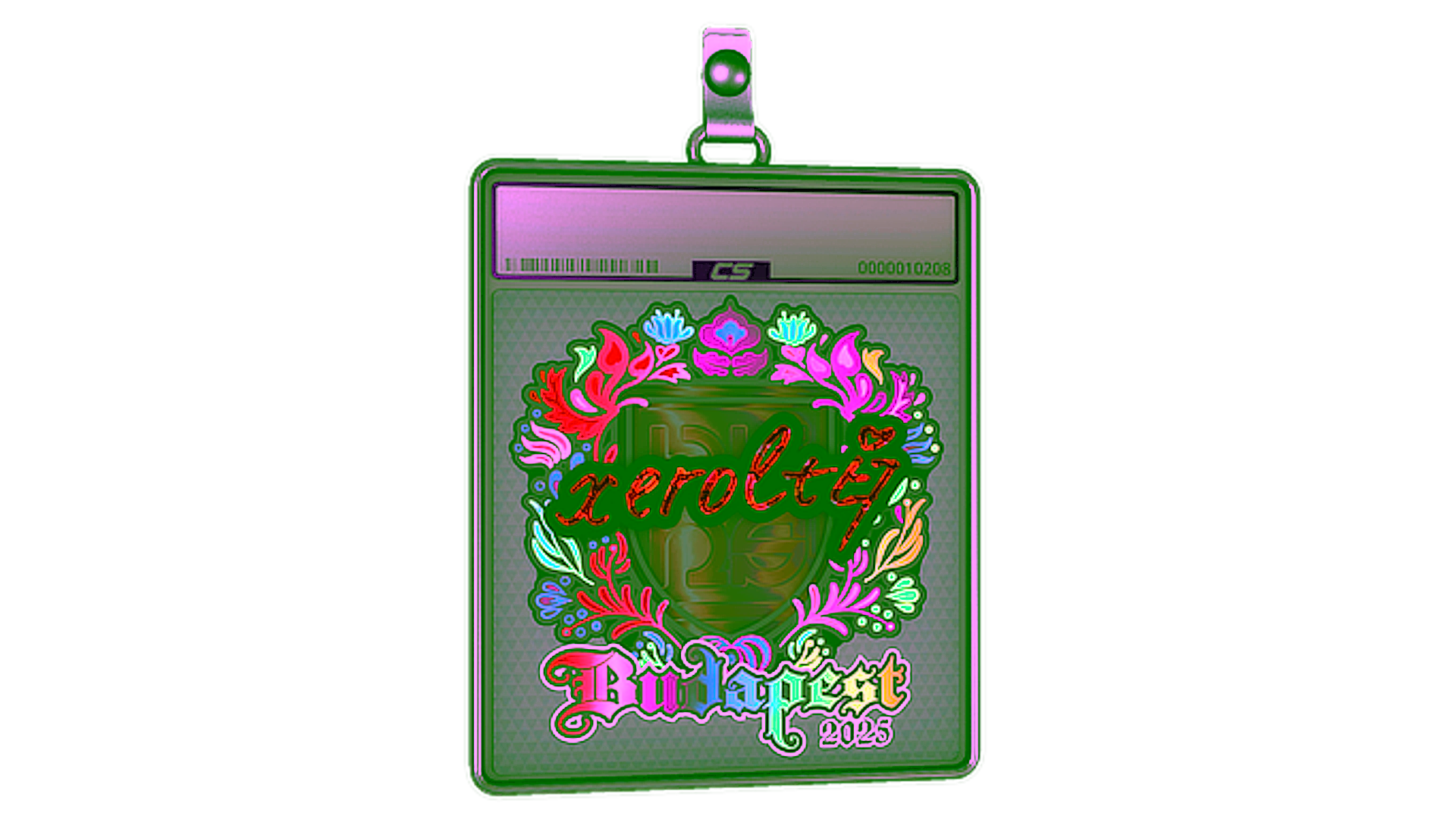 Mostrar para Sticker Slab | xerolte (Holo) | Budapest 2025