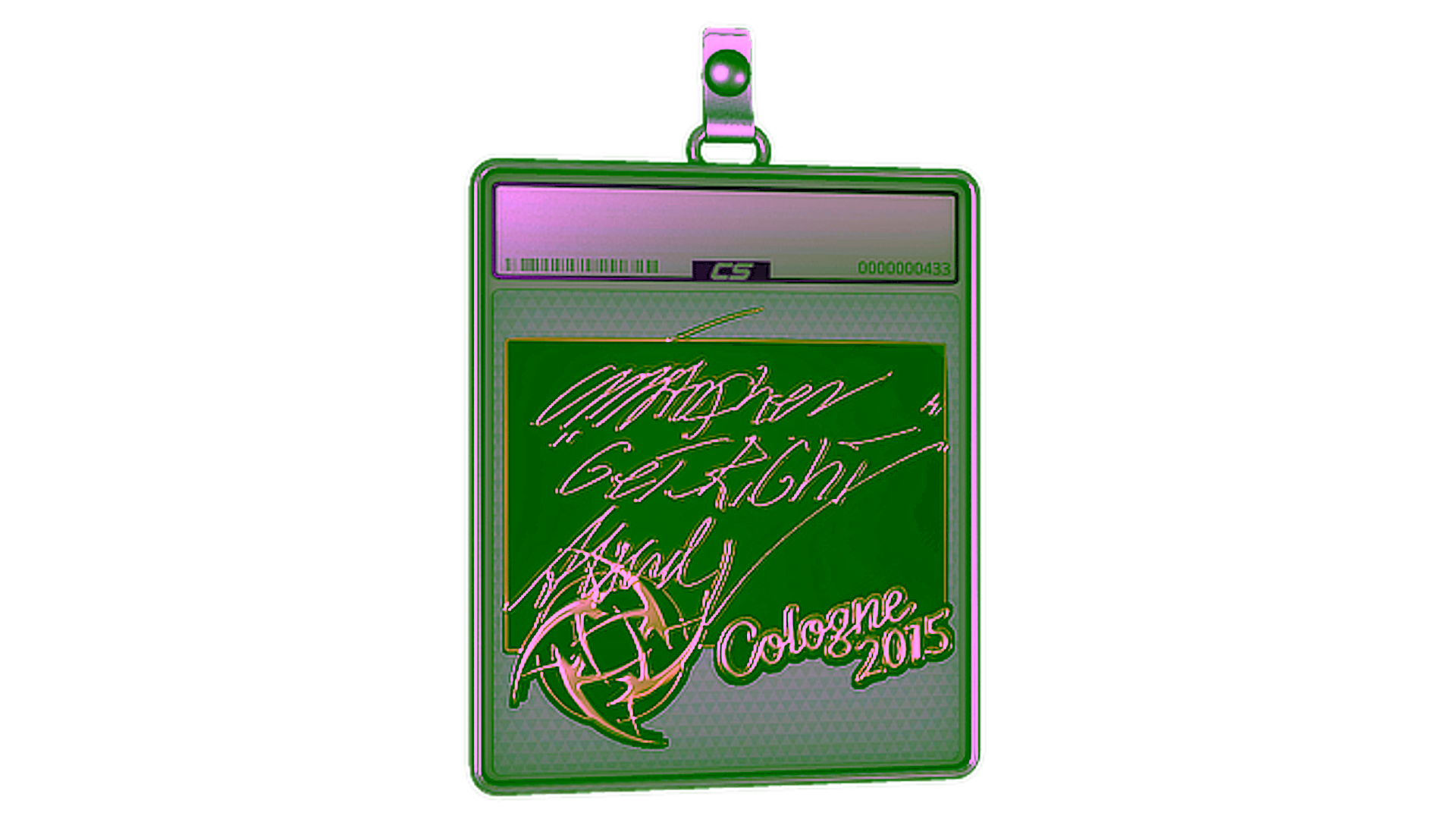 Rodyti Sticker Slab | GeT_RiGhT (Gold) | Cologne 2015