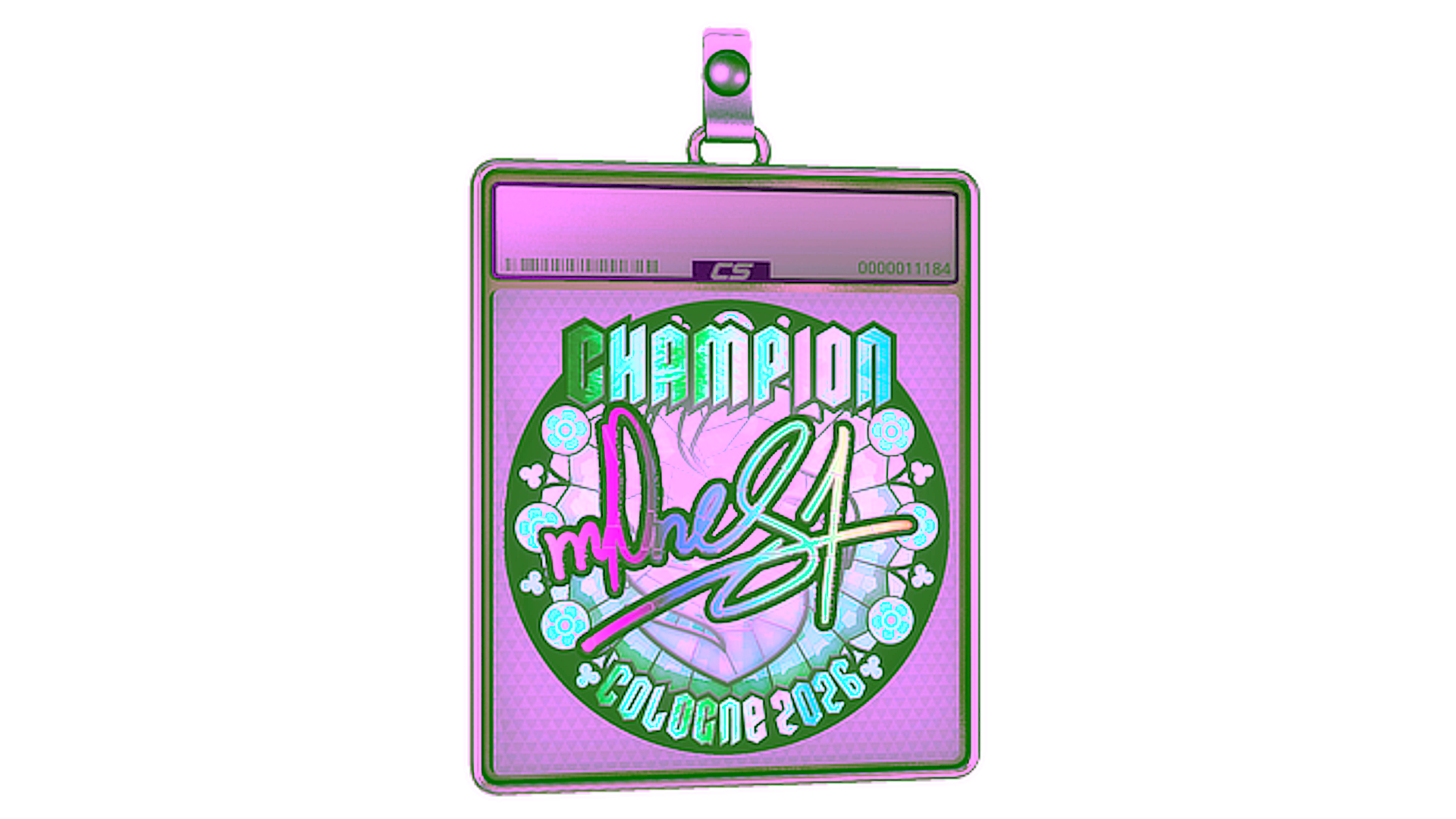Display for Sticker Slab | m0NESY (Holo, Champion) | Cologne 2026