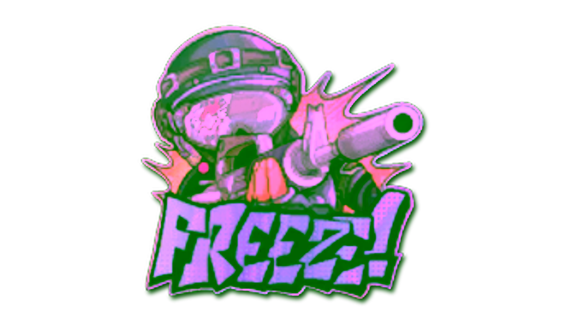 Display for Sticker | Freeze (Lenticular)